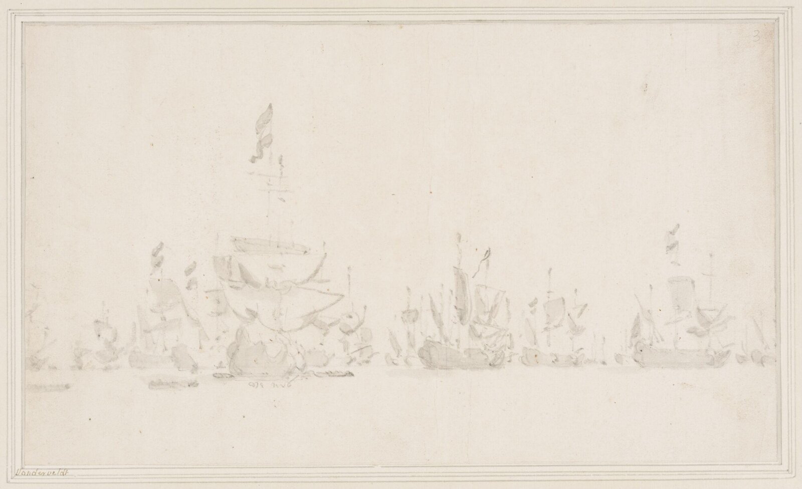 The Dutch fleet, Willem van de Velde the elder, 17th century