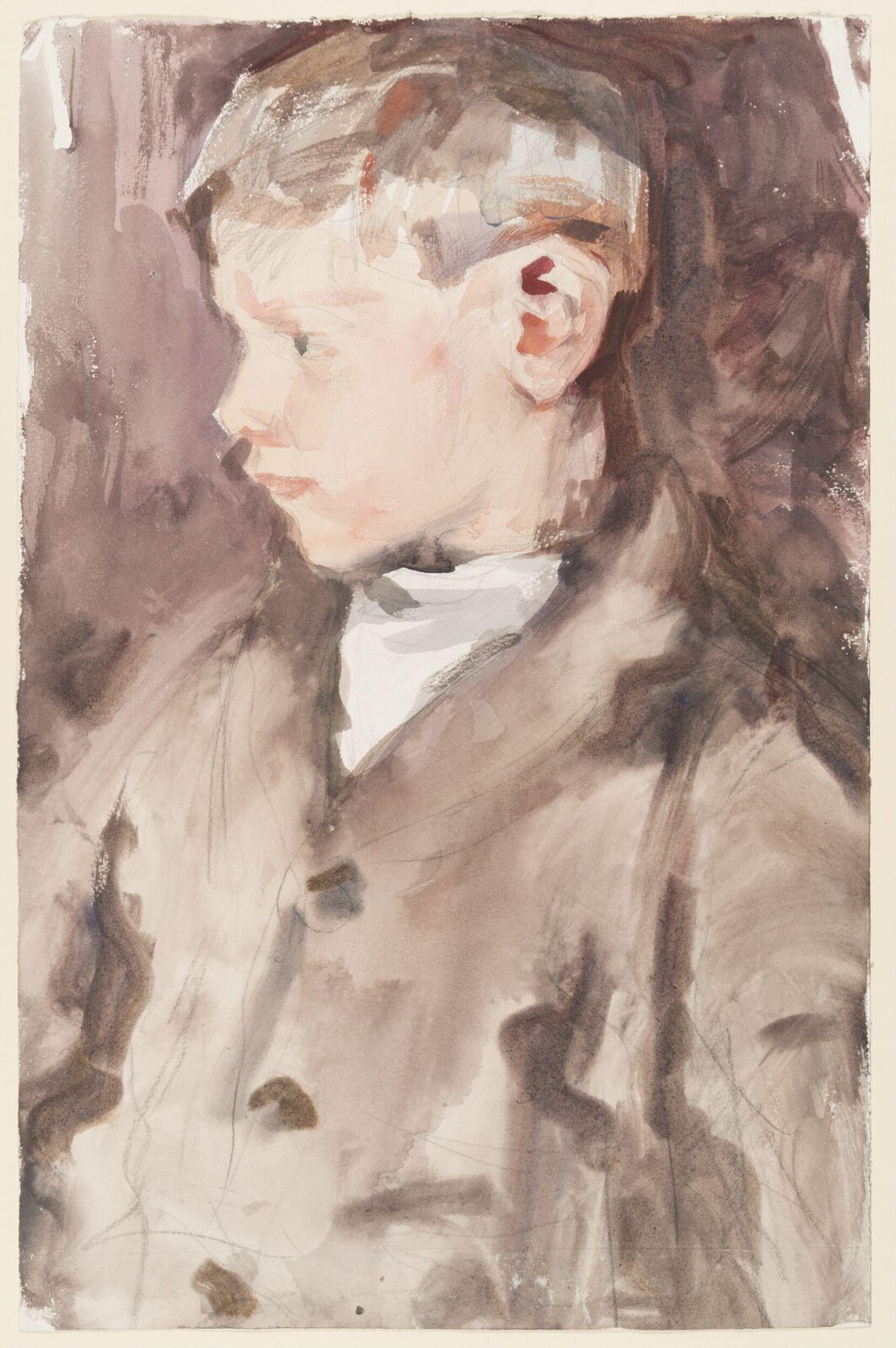 Study of a boy's head, Harry Becker, 1886-1928
