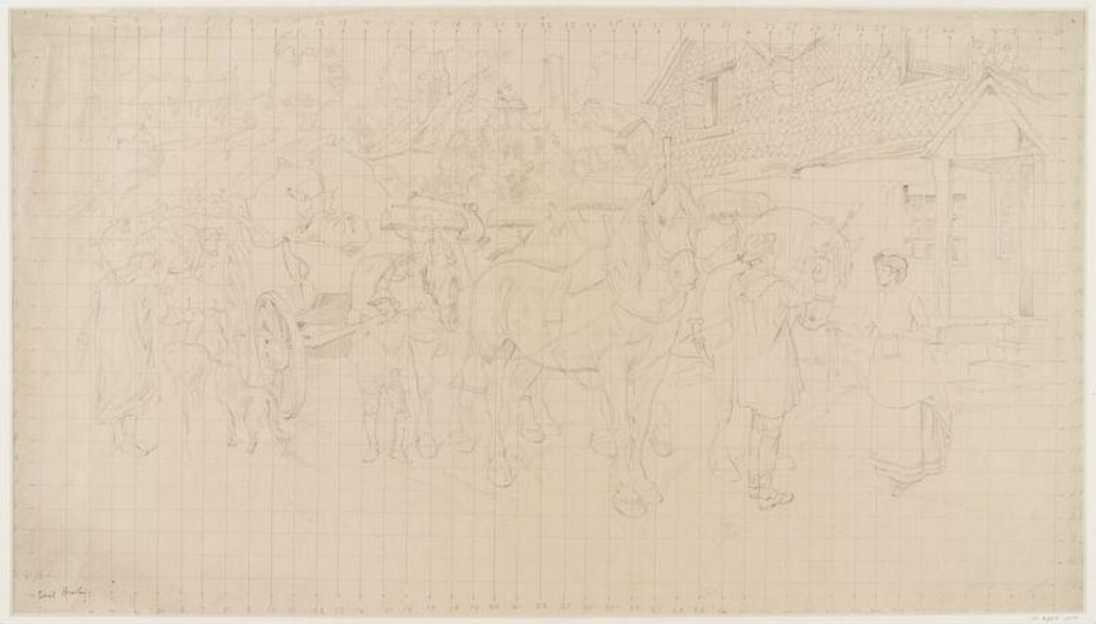 Drawing, Basil Bradley, ca. late 19th century