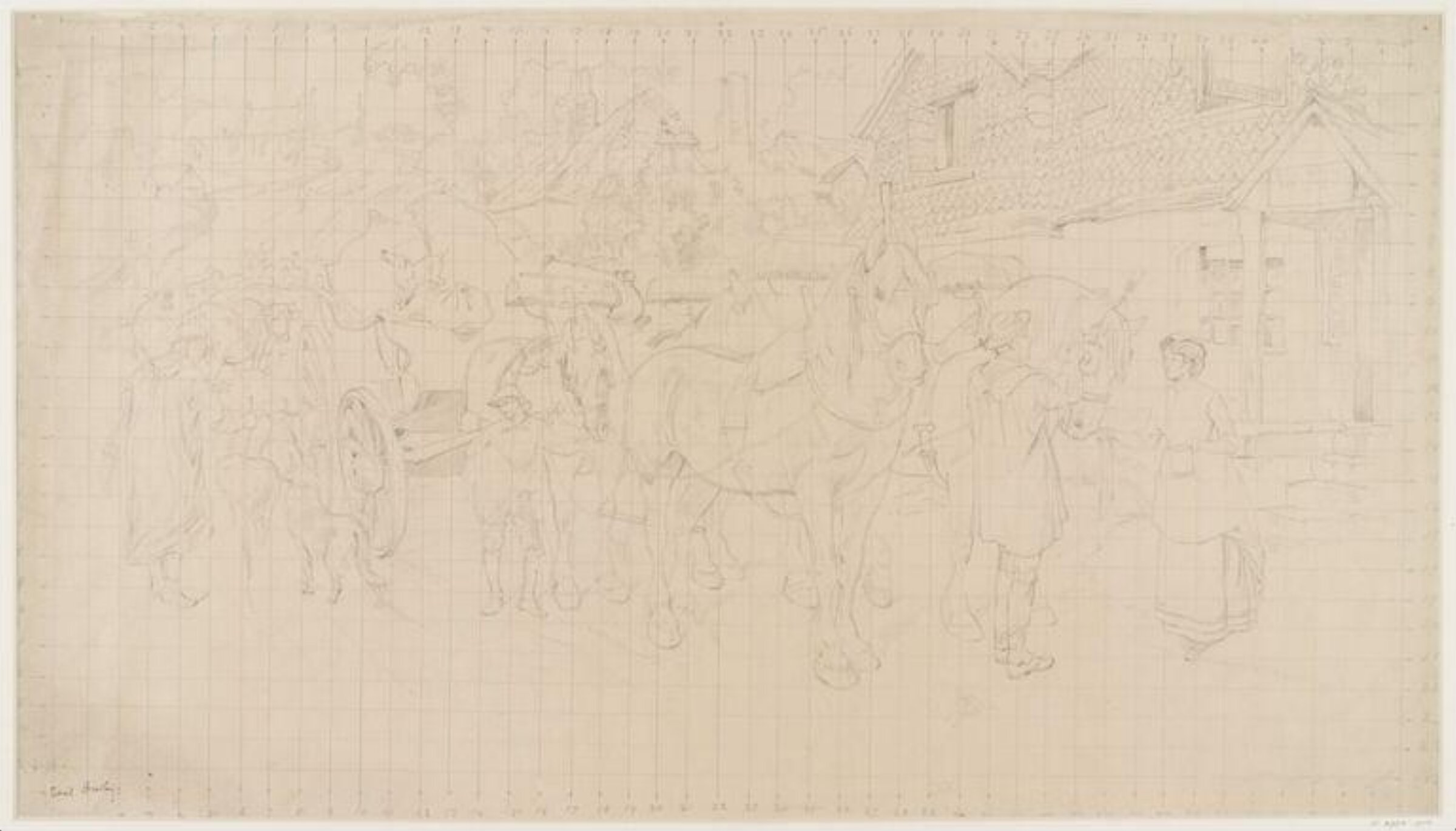 Drawing, Basil Bradley, ca. late 19th century