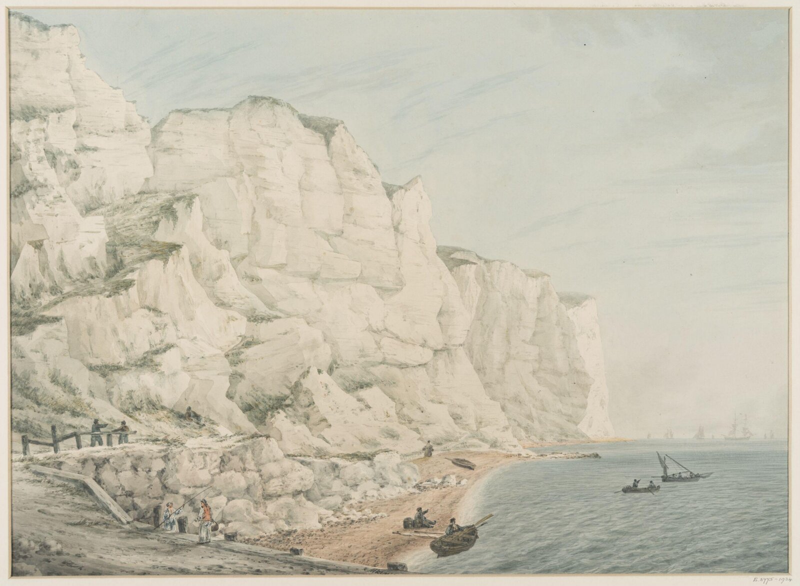 Study of cliffs, Samuel Atkins, 1787-1808