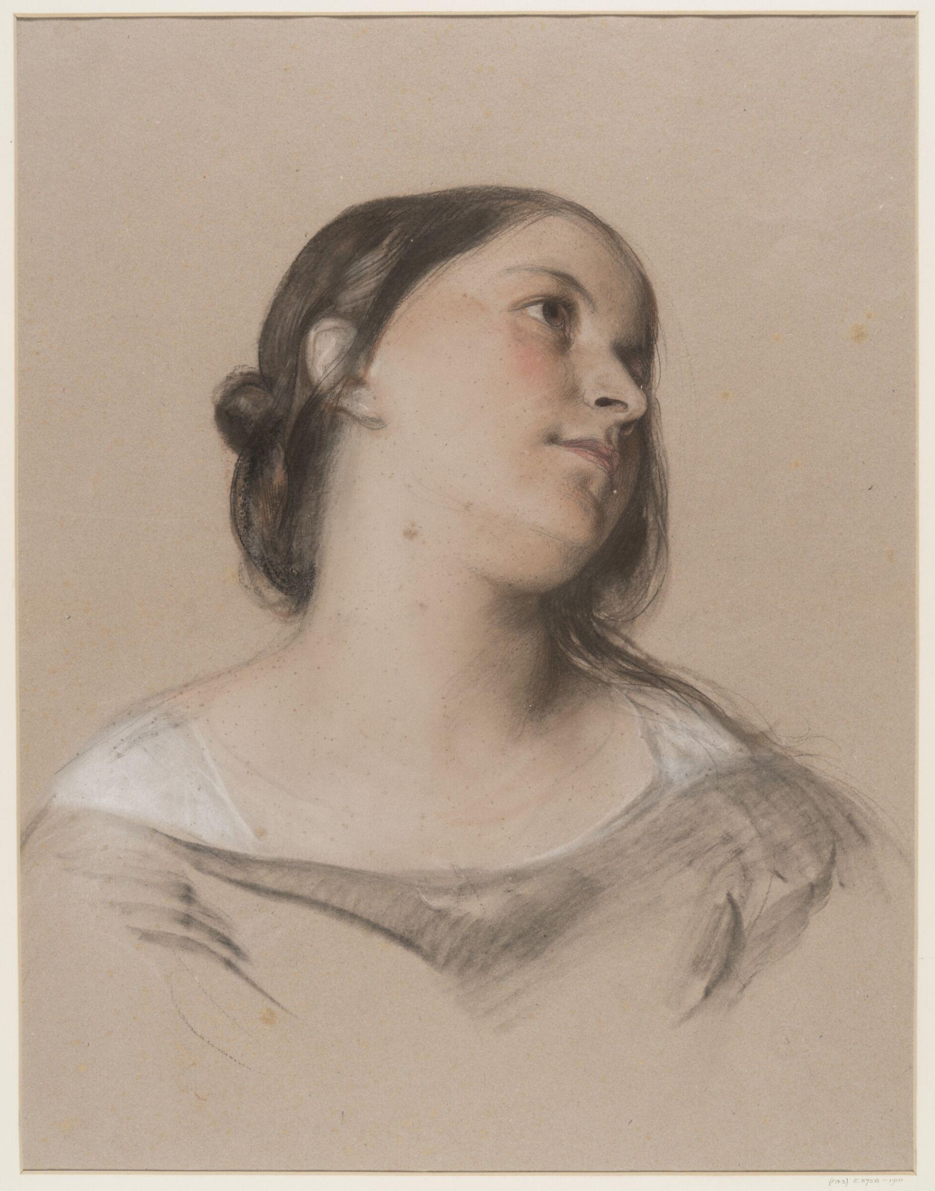 The Brunette, Female Head, Brocky, ca. early 19th century
