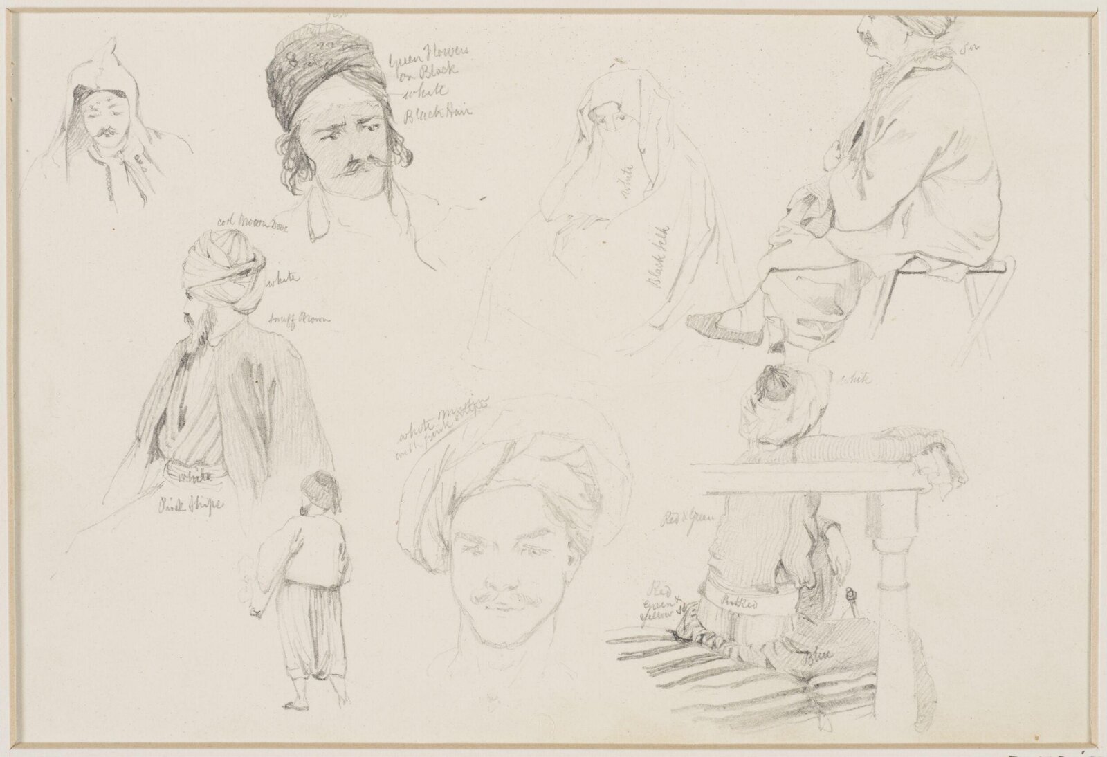 Middle Eastern Sketchbook, Richard Dadd, 1842-1843