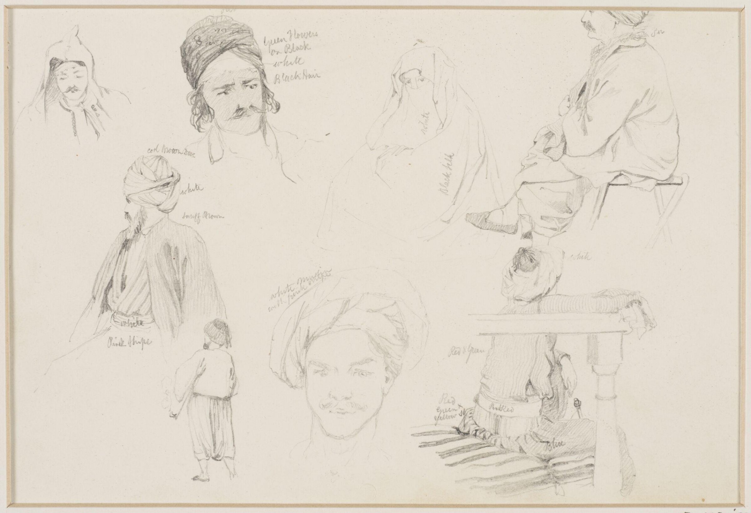 Middle Eastern Sketchbook, Richard Dadd, 1842-1843