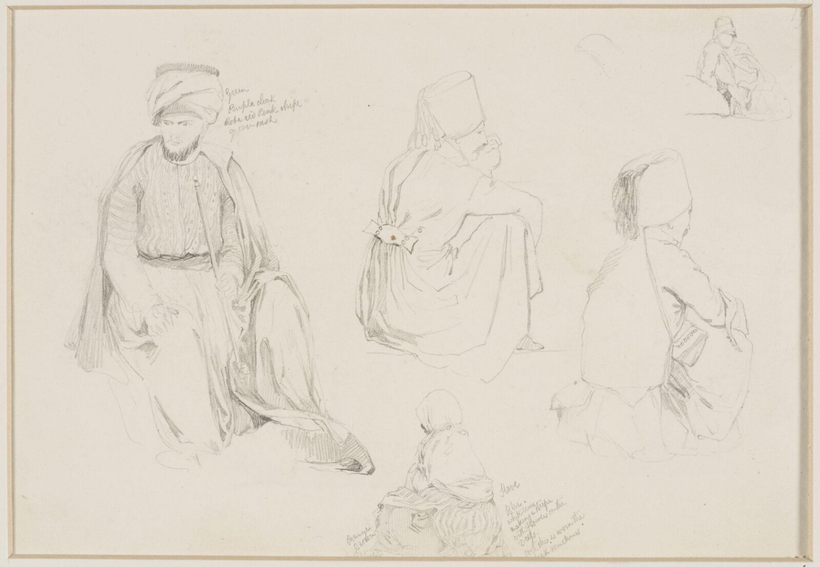 Middle Eastern Sketchbook, Richard Dadd, 1842-1843