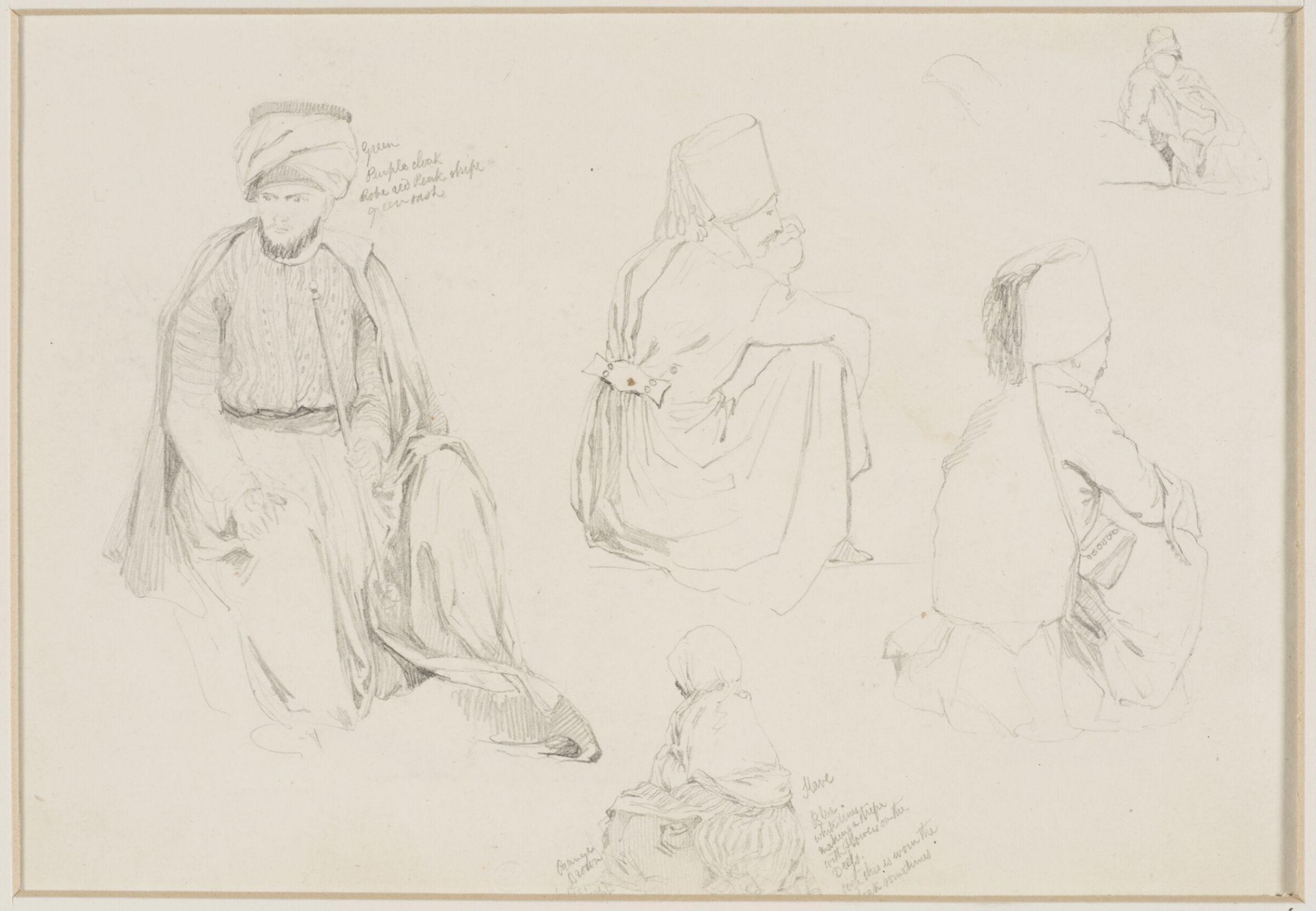 Middle Eastern Sketchbook, Richard Dadd, 1842-1843