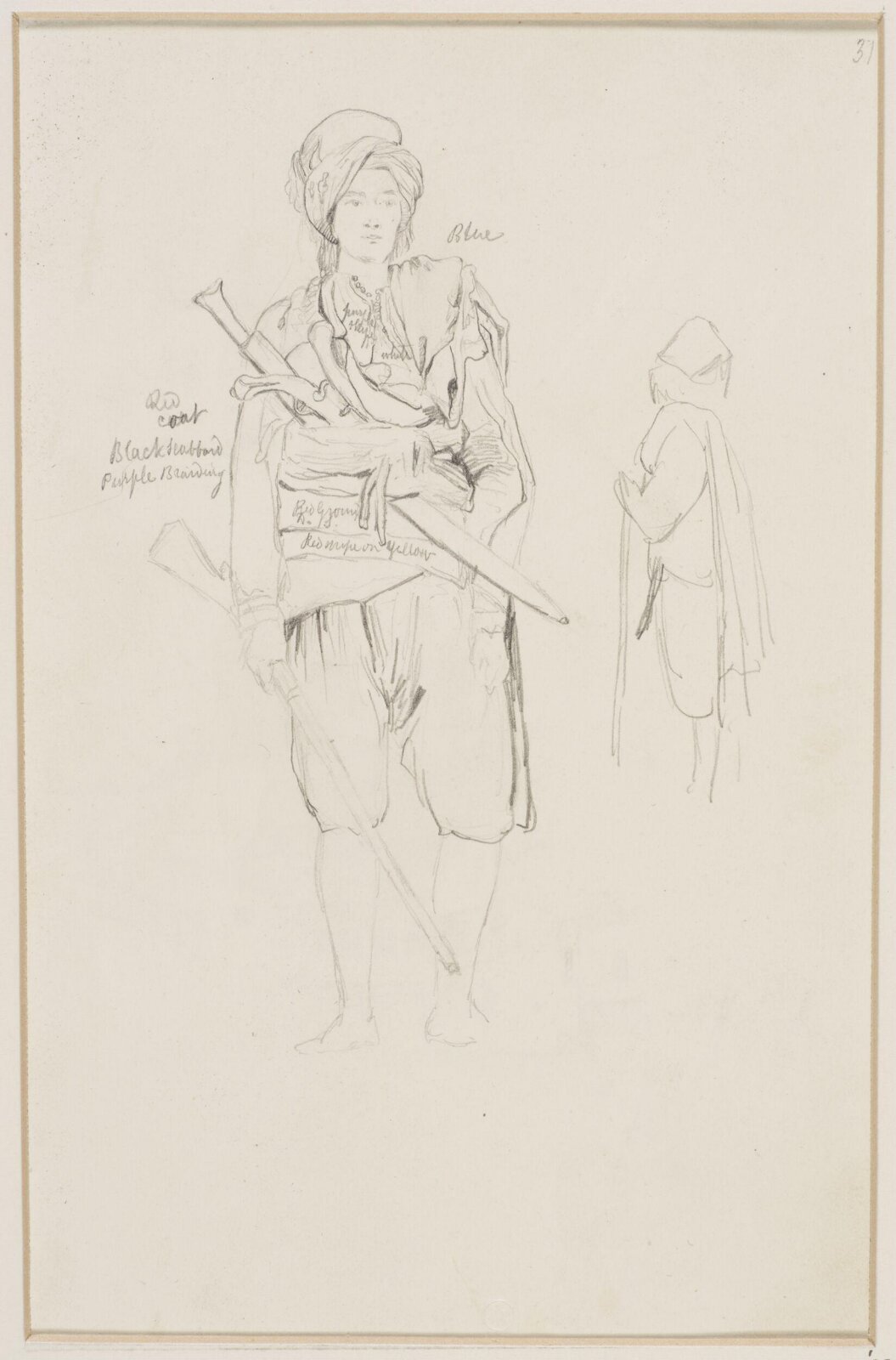 Middle Eastern Sketchbook, Richard Dadd, 1842-1843