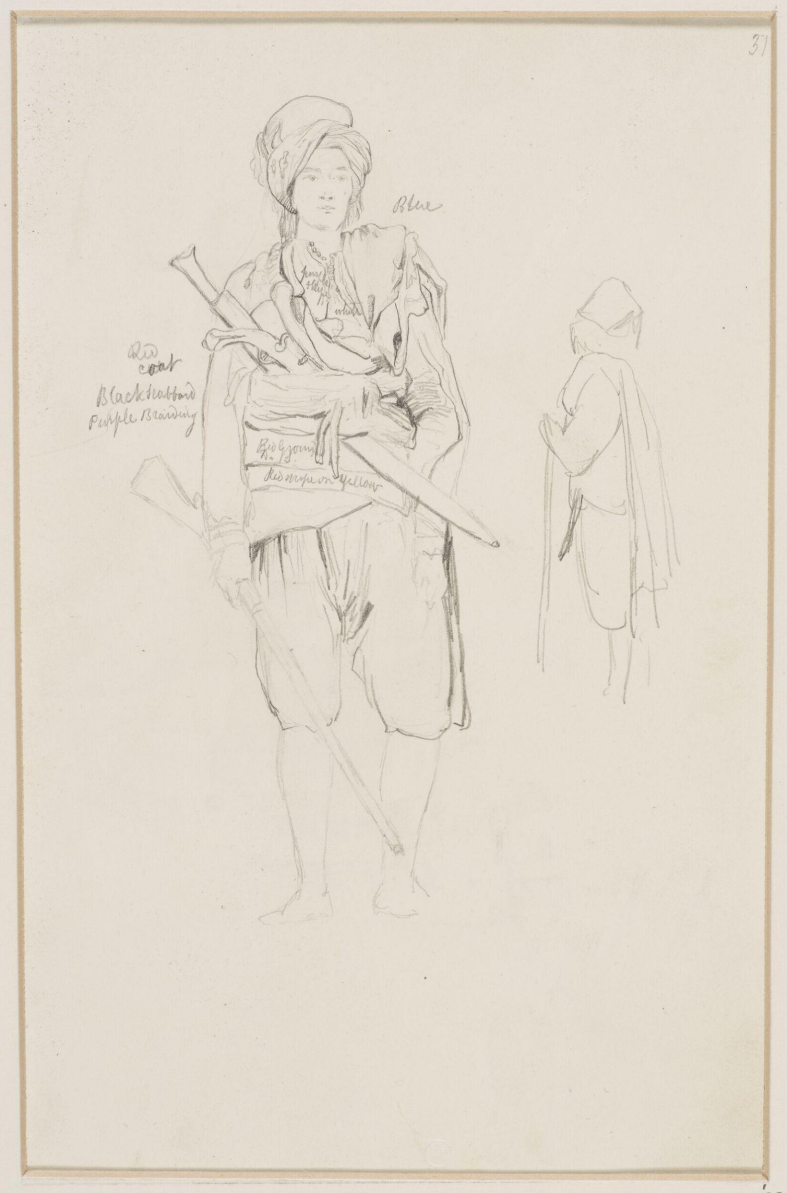 Middle Eastern Sketchbook, Richard Dadd, 1842-1843