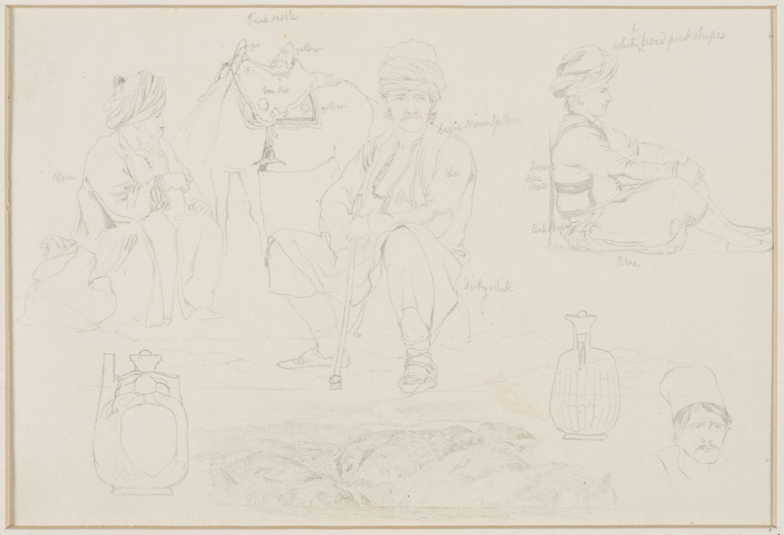 Middle Eastern Sketchbook, Richard Dadd, 1842-1843
