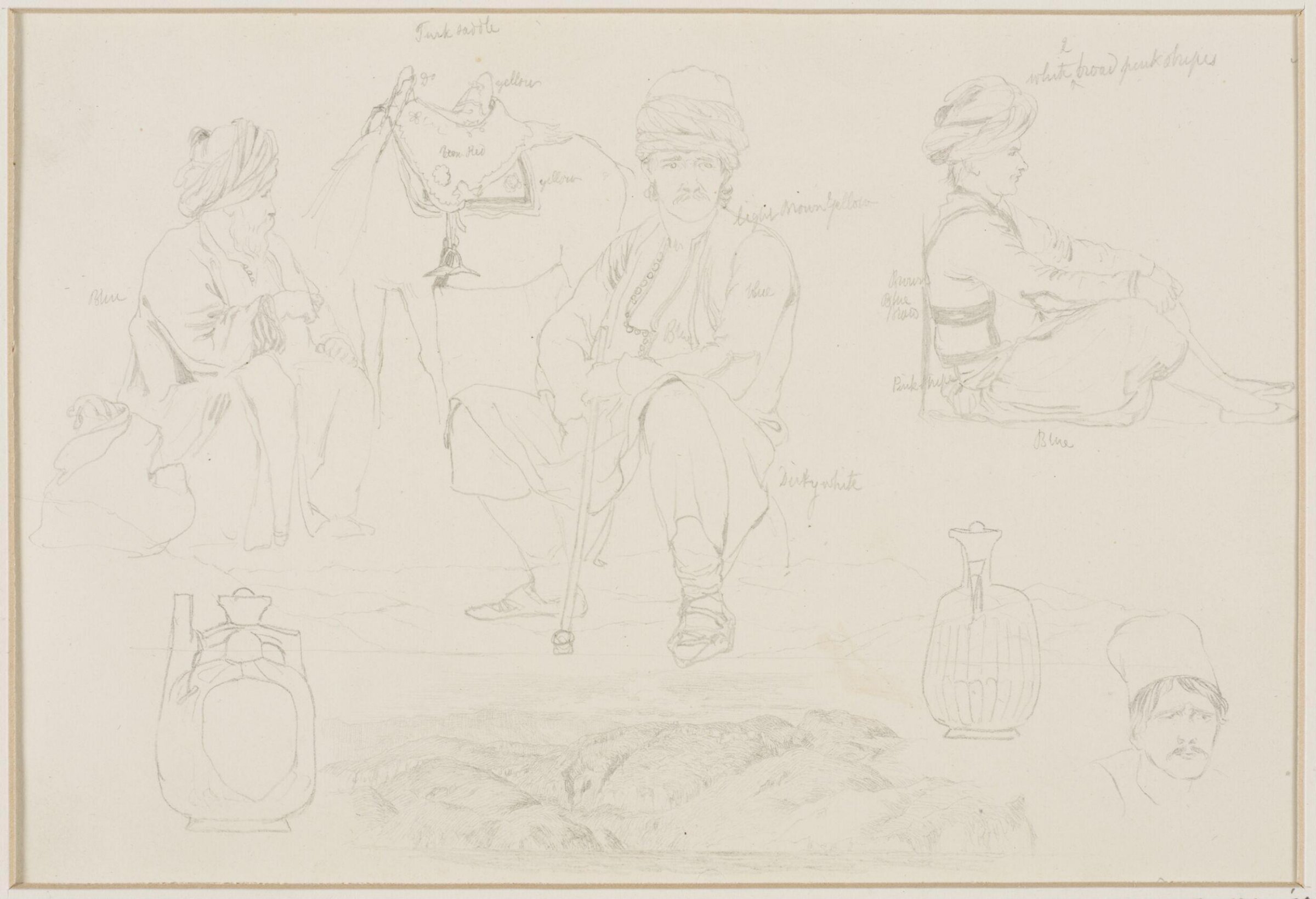 Middle Eastern Sketchbook, Richard Dadd, 1842-1843