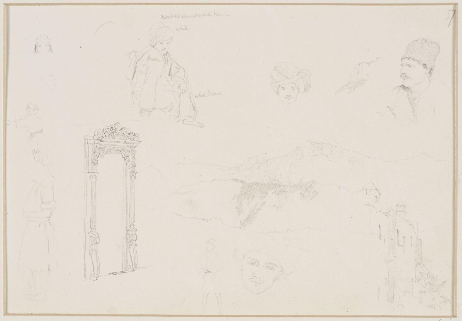 Middle Eastern Sketchbook, Richard Dadd, 1842-1843