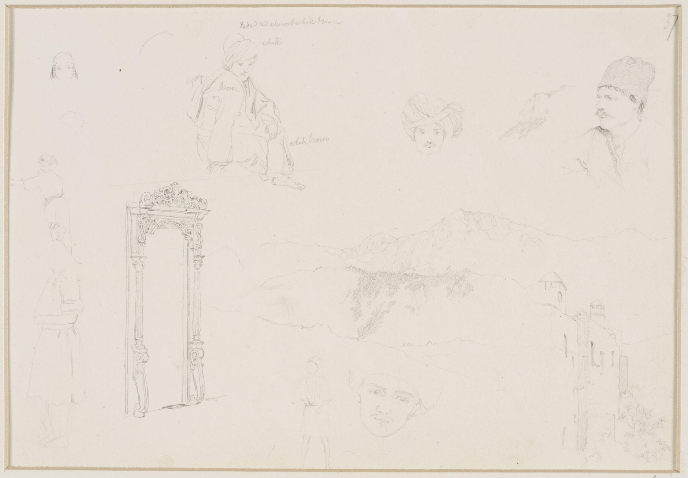 Middle Eastern Sketchbook, Richard Dadd, 1842-1843