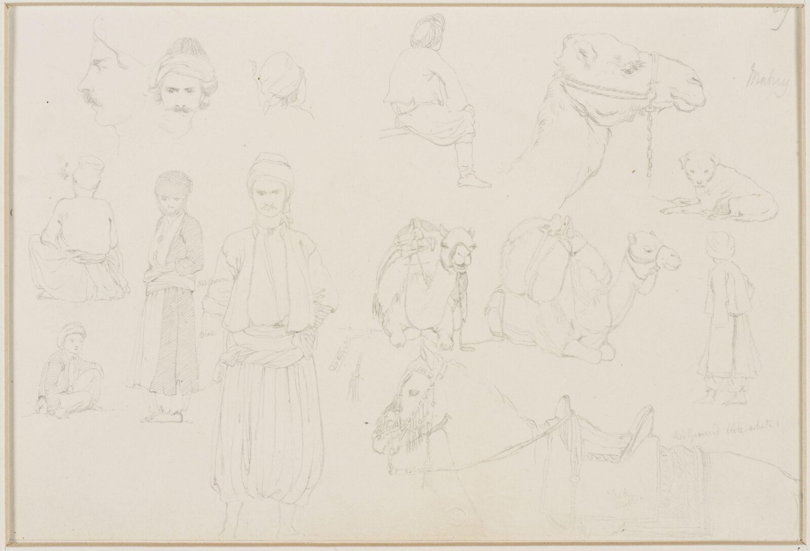 Middle Eastern Sketchbook, Richard Dadd, 1842-1843
