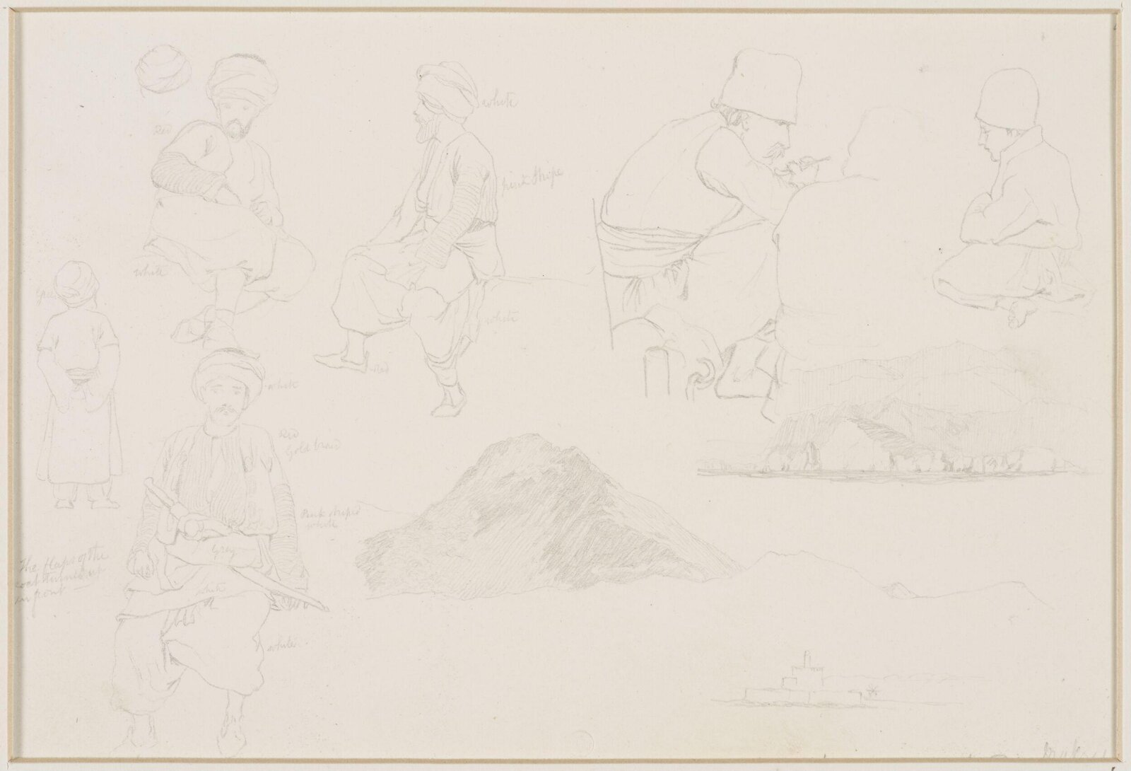 Middle Eastern Sketchbook, Richard Dadd, 1842-1843