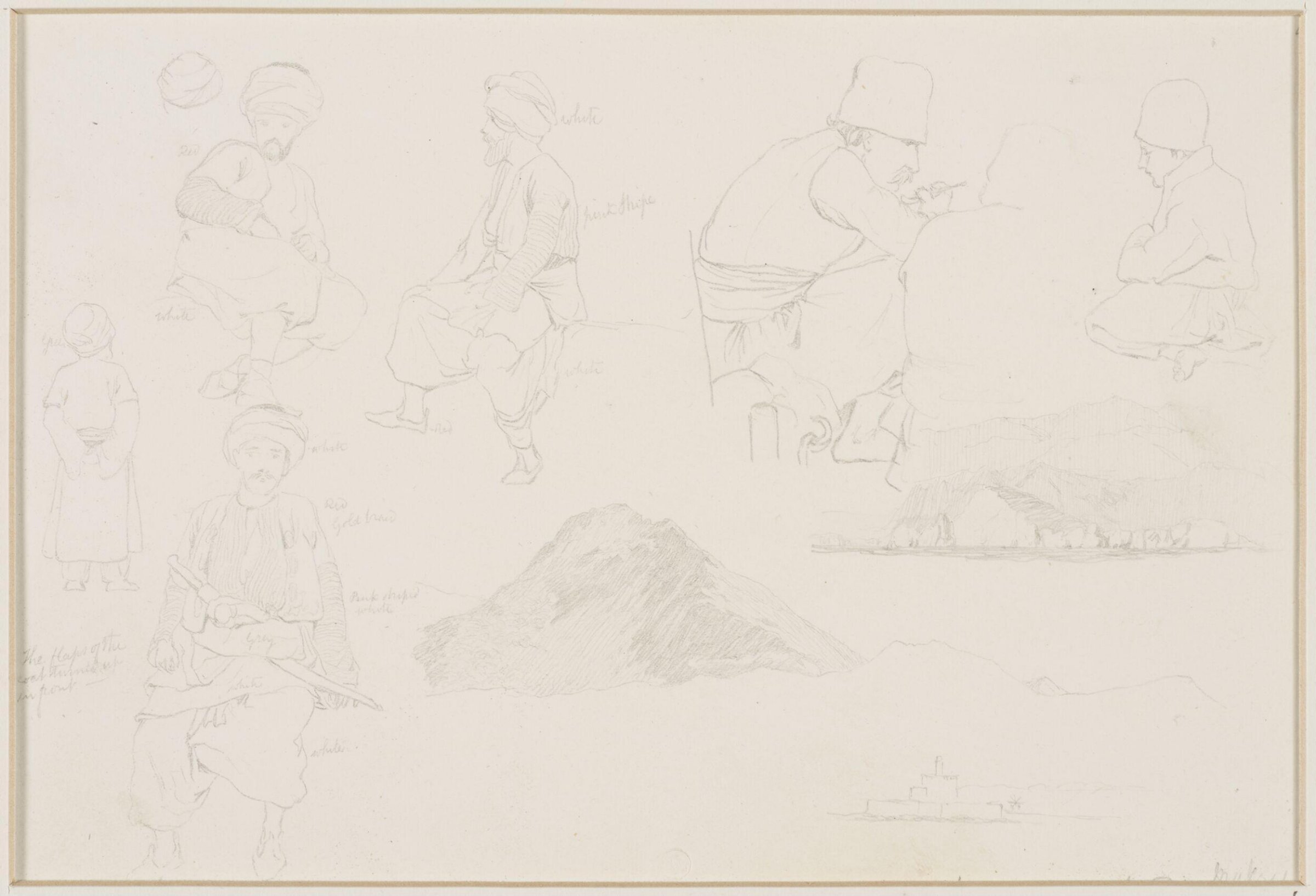 Middle Eastern Sketchbook, Richard Dadd, 1842-1843