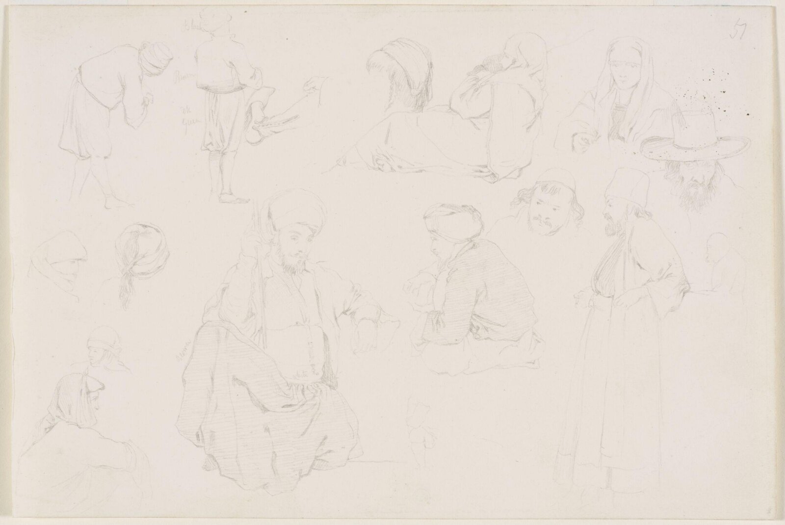 Middle Eastern Sketchbook, Richard Dadd, 1842-1843