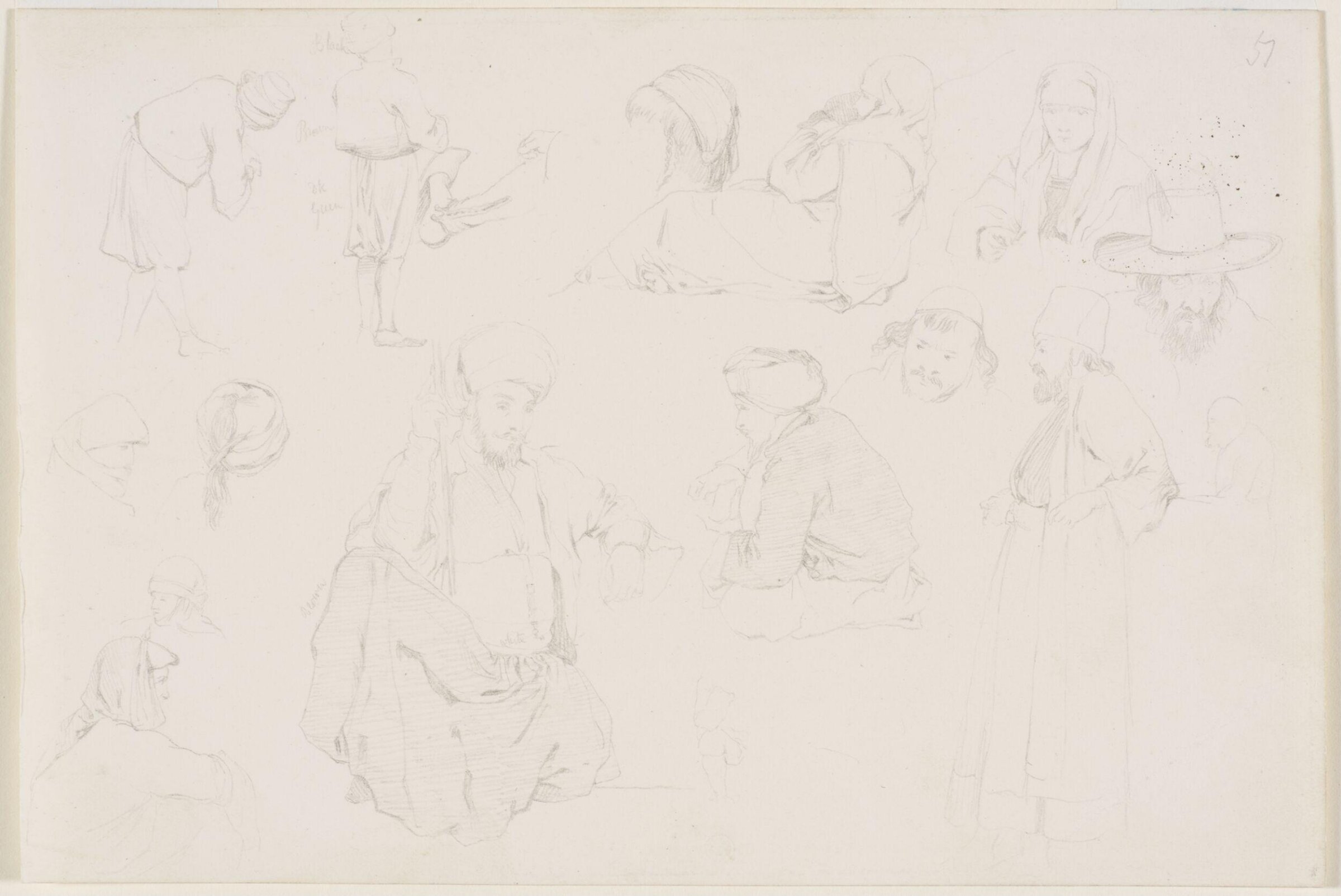 Middle Eastern Sketchbook, Richard Dadd, 1842-1843