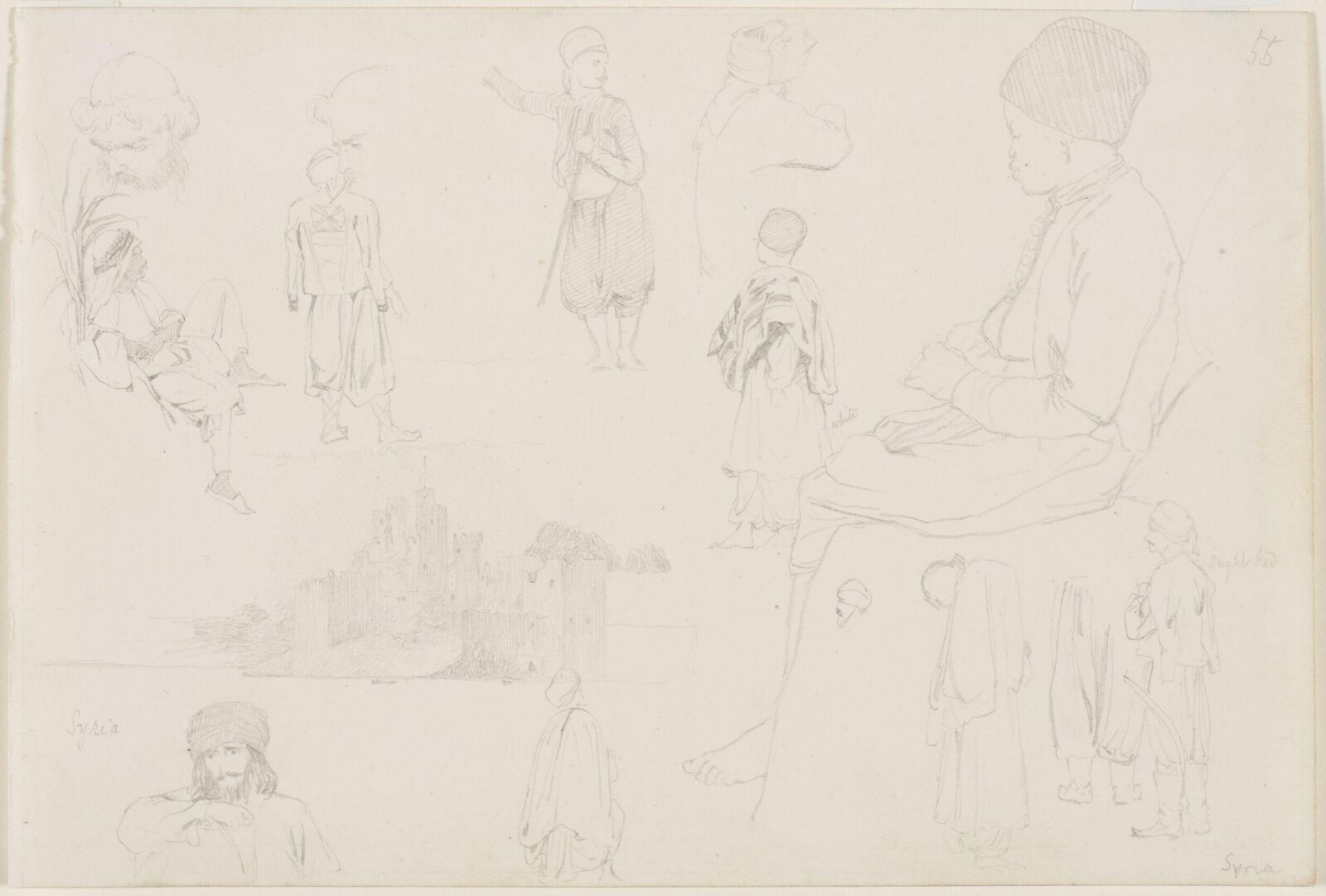 Middle Eastern Sketchbook, Richard Dadd, 1842-1843