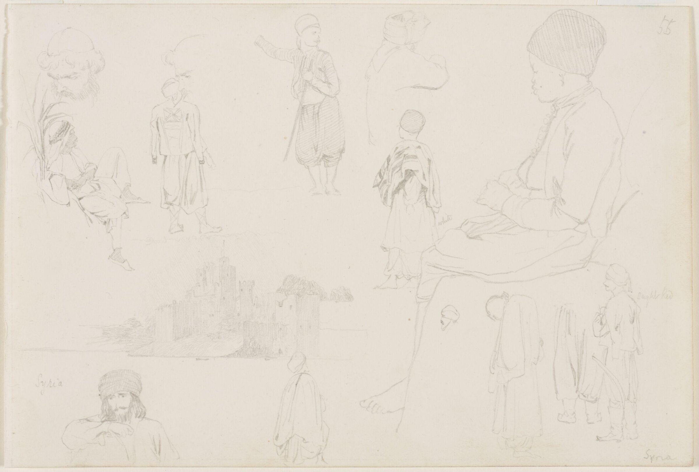 Middle Eastern Sketchbook, Richard Dadd, 1842-1843