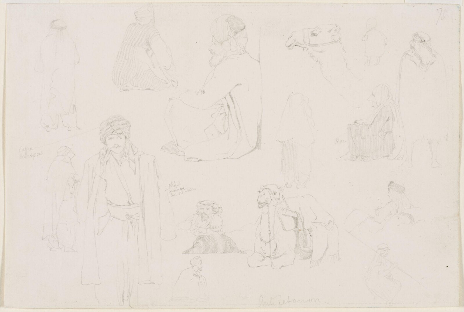 Middle Eastern Sketchbook, Richard Dadd, 1842-1843
