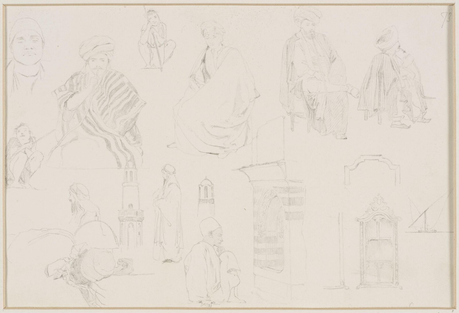 Middle Eastern Sketchbook, Richard Dadd, 1842-1843
