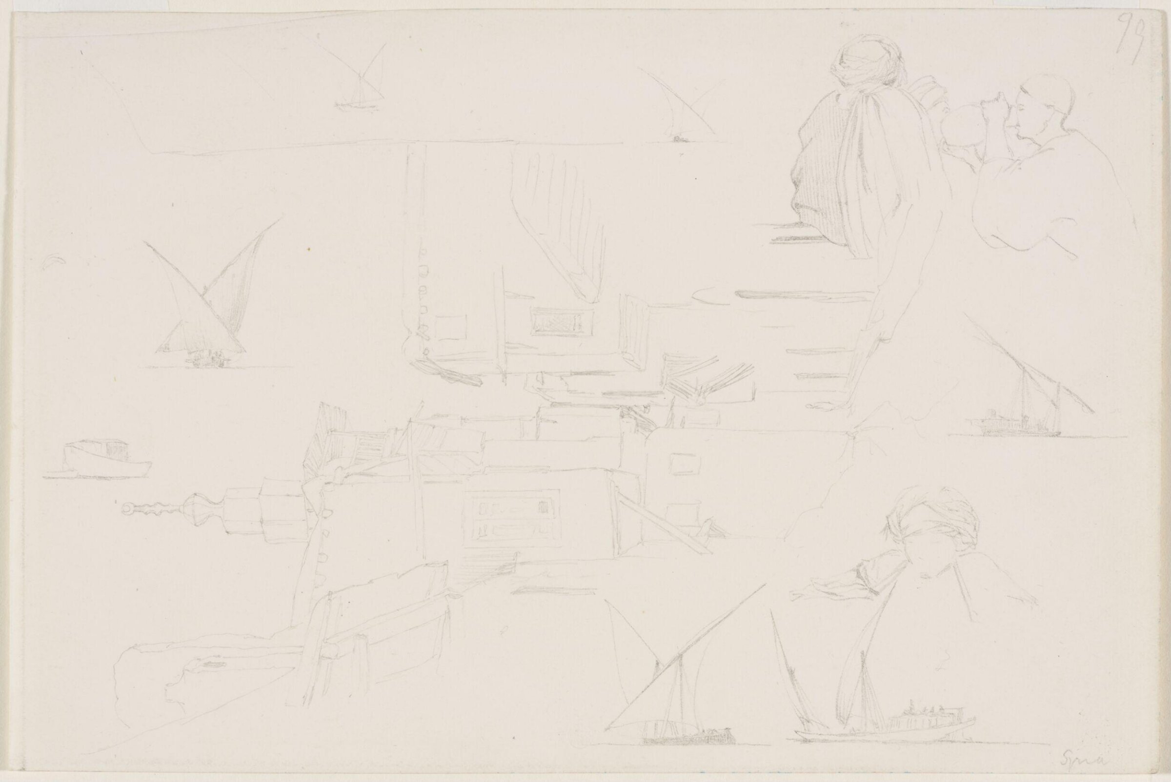 Middle Eastern Sketchbook, Richard Dadd, 1842-1843