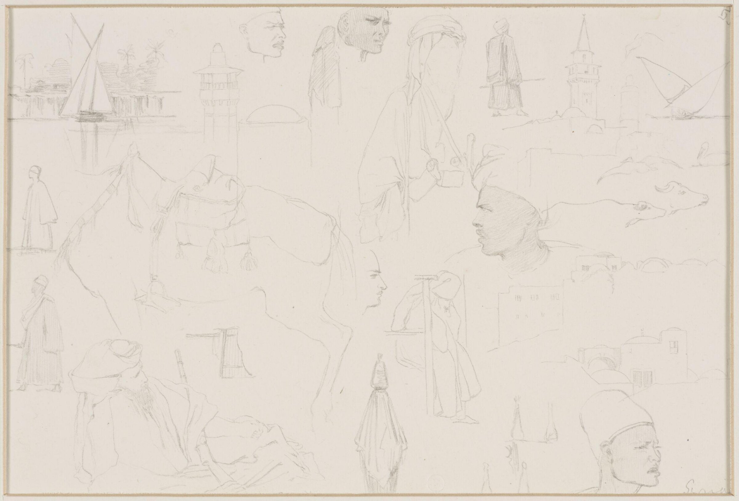 Middle Eastern Sketchbook, Richard Dadd, 1842-1843