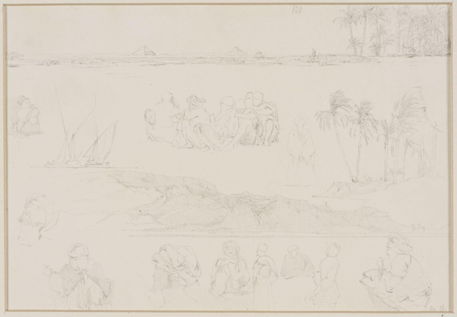 Middle Eastern Sketchbook, Richard Dadd, 1842-1843