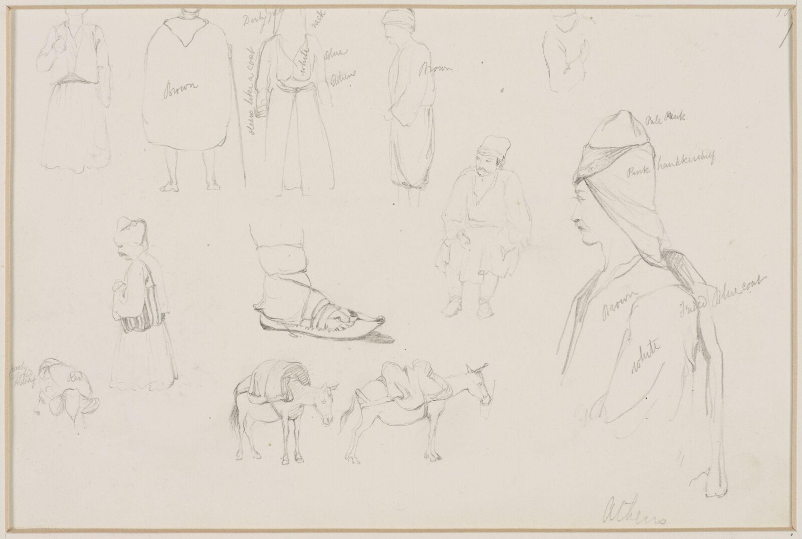 Middle Eastern Sketchbook, Richard Dadd, 1842-1843