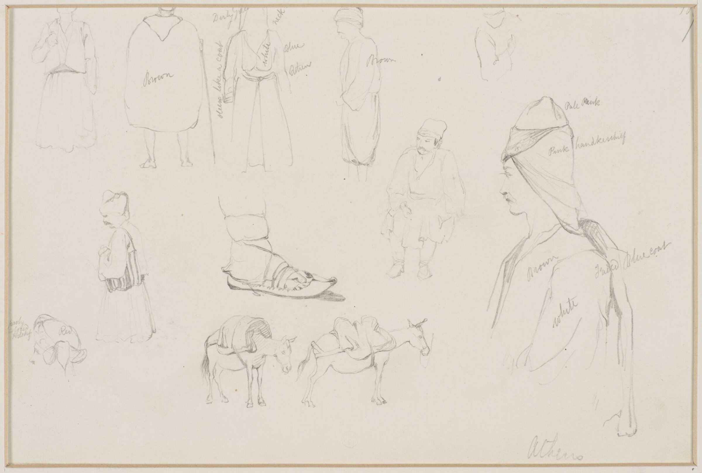 Middle Eastern Sketchbook, Richard Dadd, 1842-1843