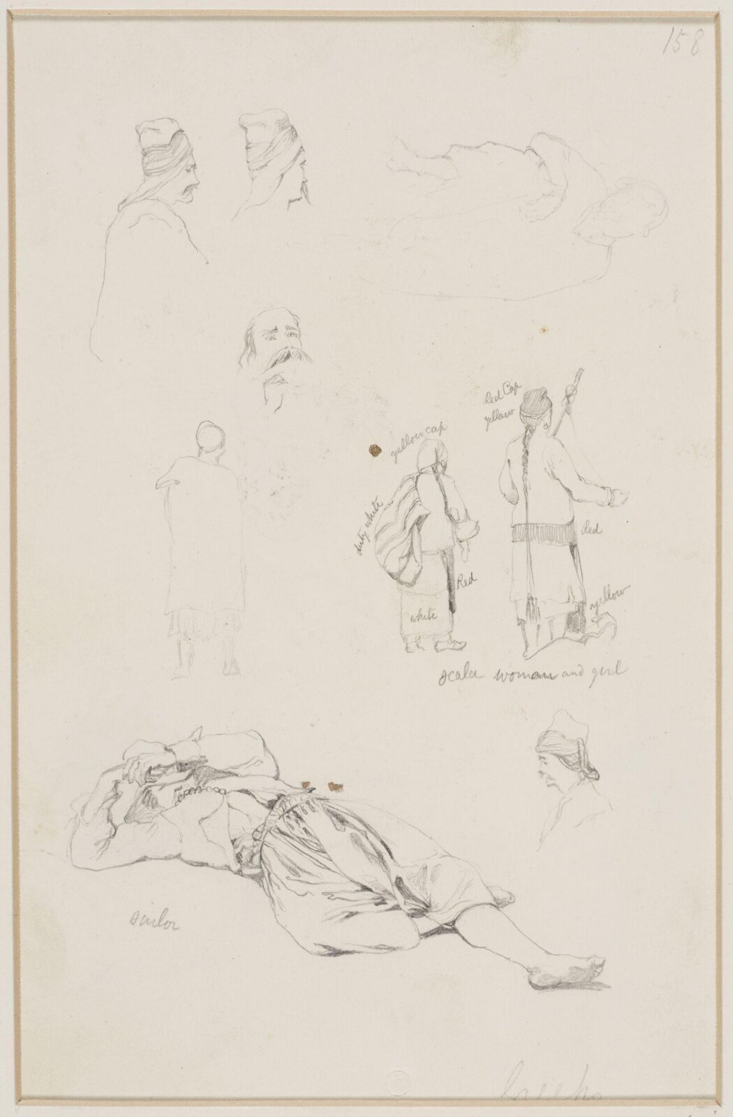 Middle Eastern Sketchbook, Richard Dadd, 1842-1843
