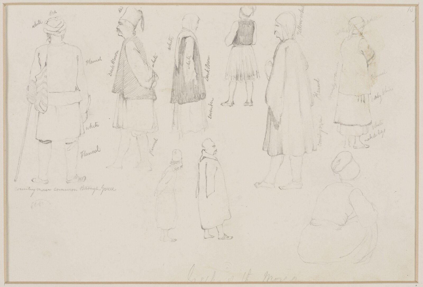 Middle Eastern Sketchbook, Richard Dadd, 1842-1843