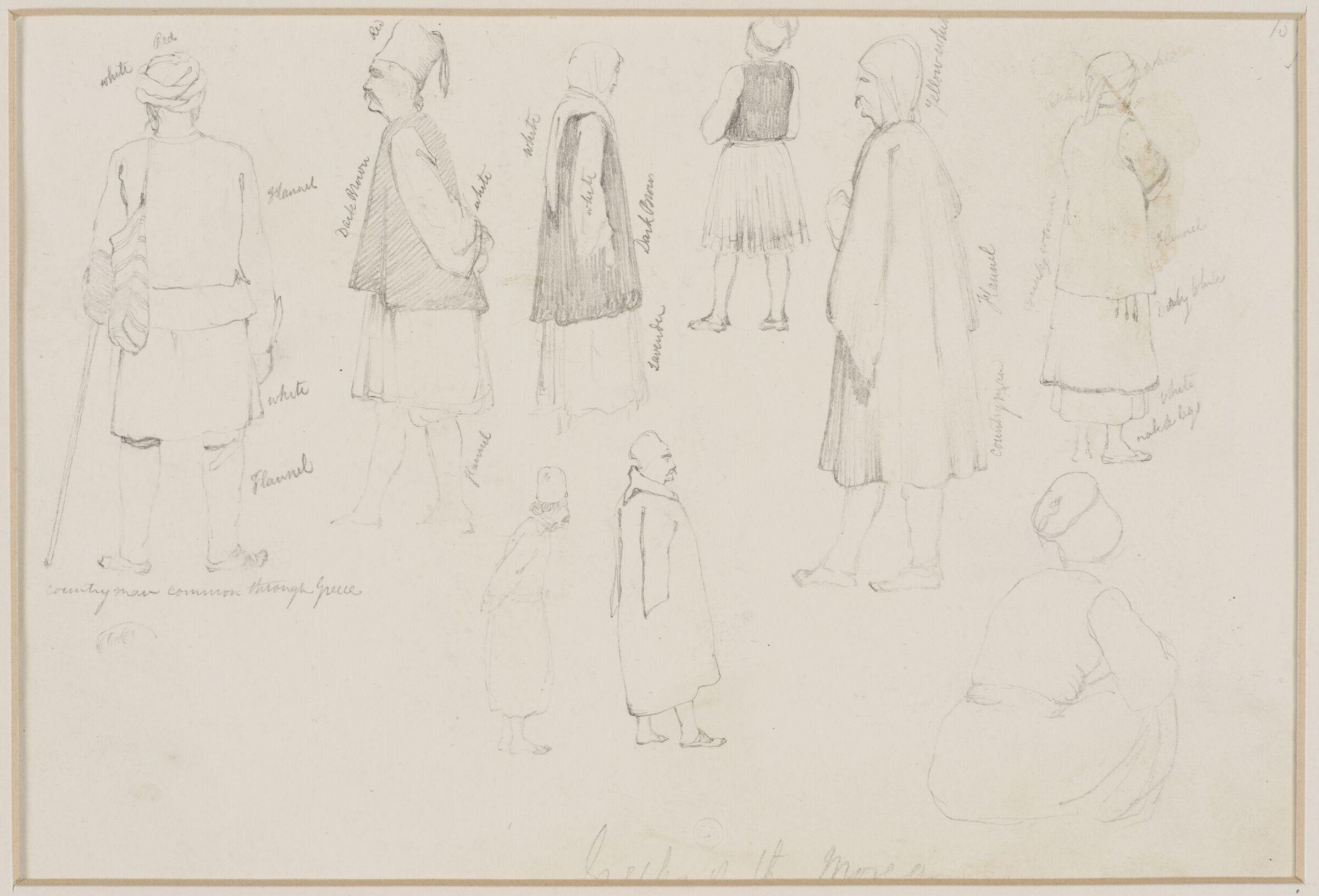 Middle Eastern Sketchbook, Richard Dadd, 1842-1843