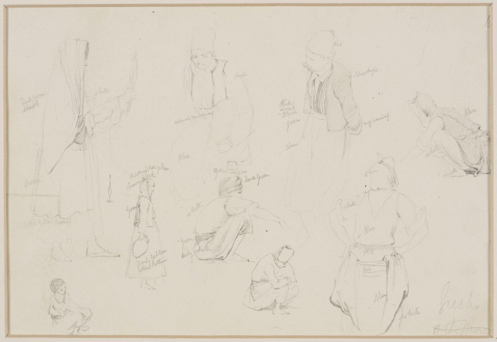 Middle Eastern Sketchbook, Richard Dadd, 1842-1843
