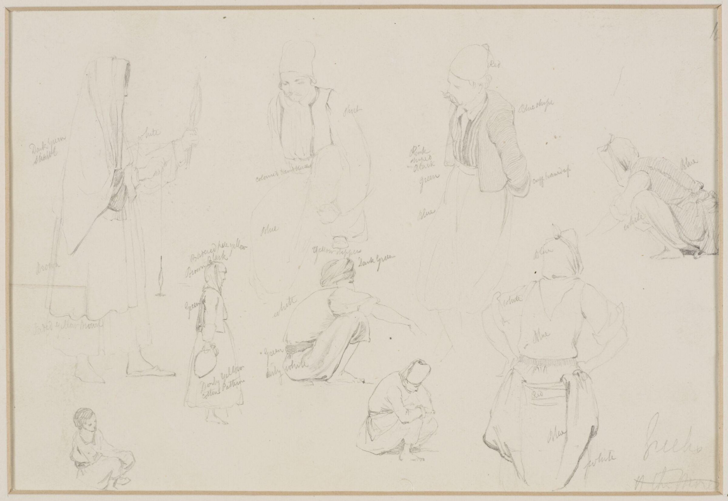 Middle Eastern Sketchbook, Richard Dadd, 1842-1843