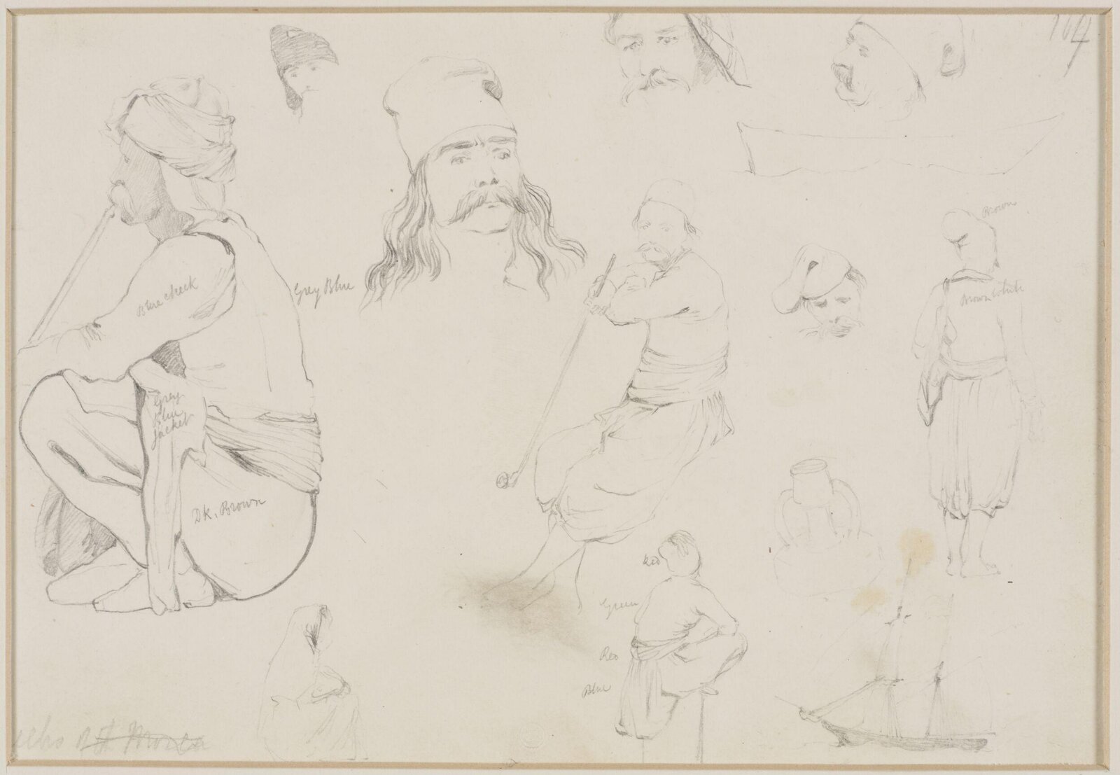Middle Eastern Sketchbook, Richard Dadd, 1842-1843
