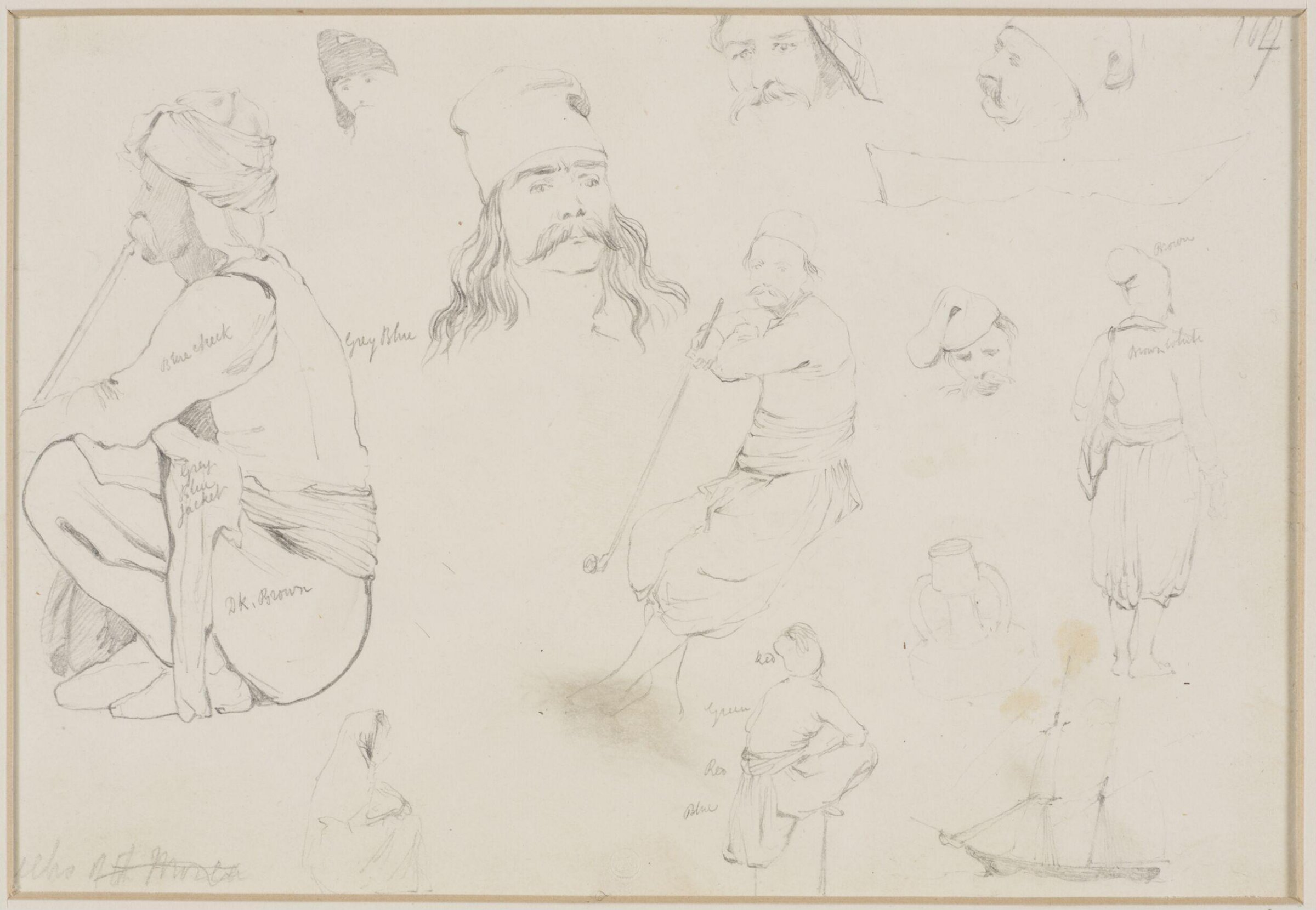 Middle Eastern Sketchbook, Richard Dadd, 1842-1843