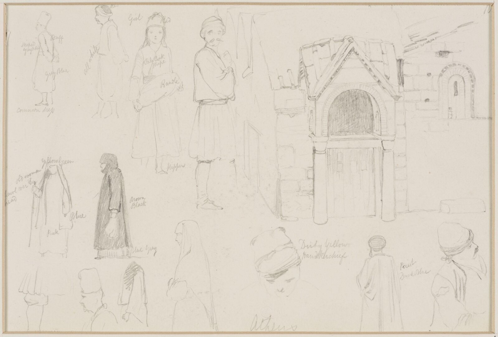 Middle Eastern Sketchbook, Richard Dadd, 1842-1843