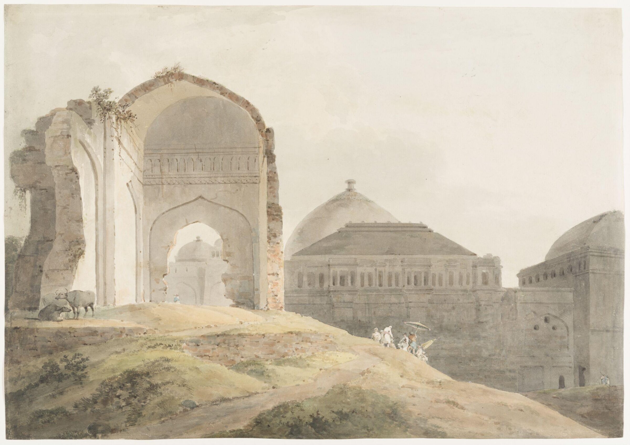 Ruins of the Palace at Madura [The Palace of Tirumulla Nayak], Thomas Daniell, ca. 1785-1794
