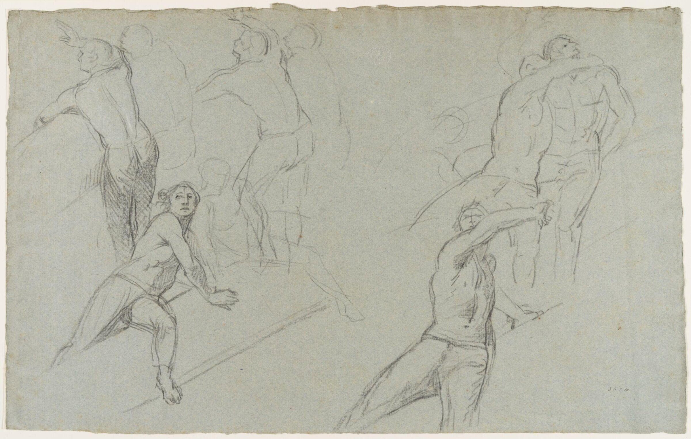 Studies of military scenes, Copley, ca. 1780