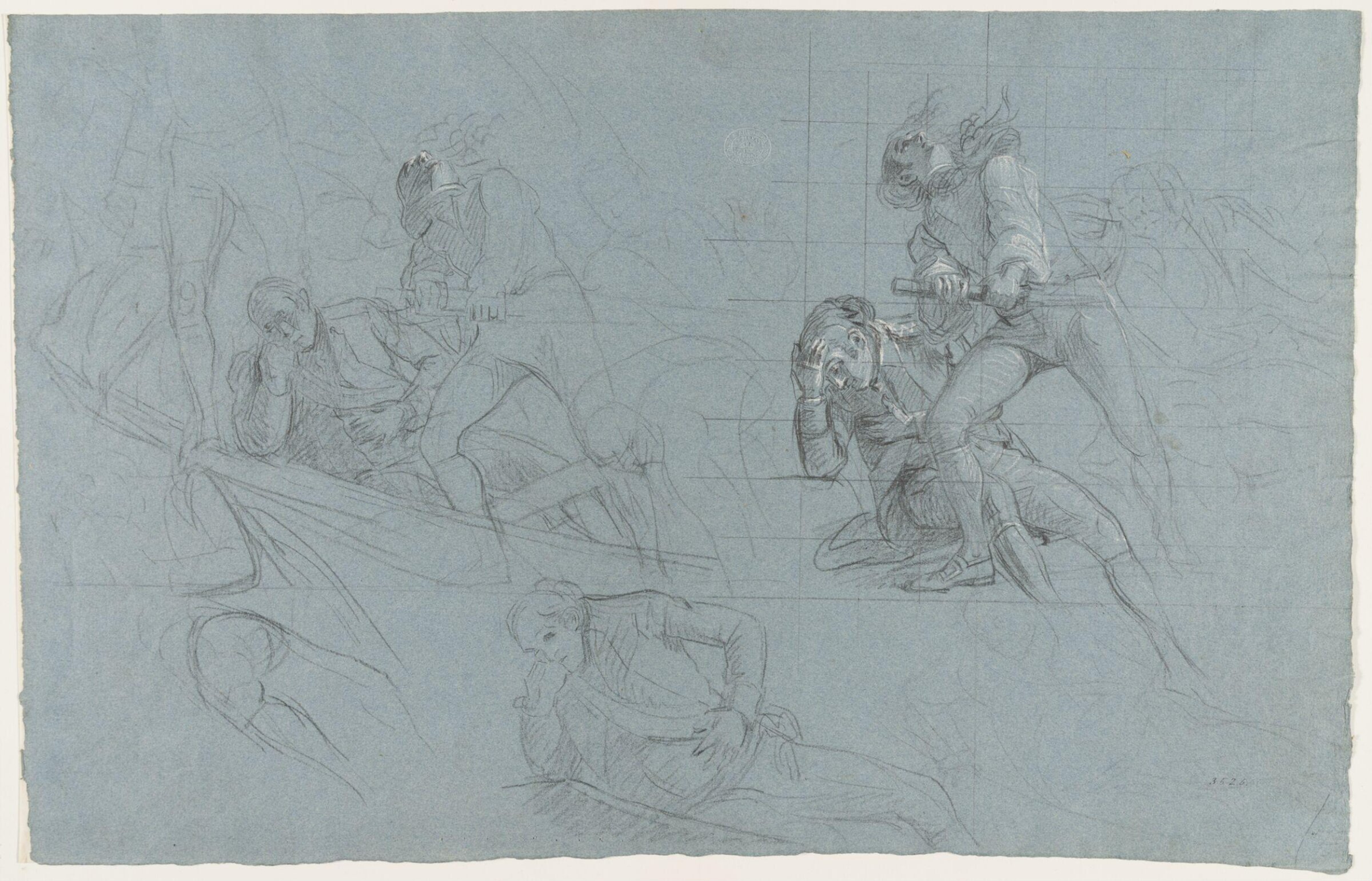Studies of military scenes, Copley, ca. 1780
