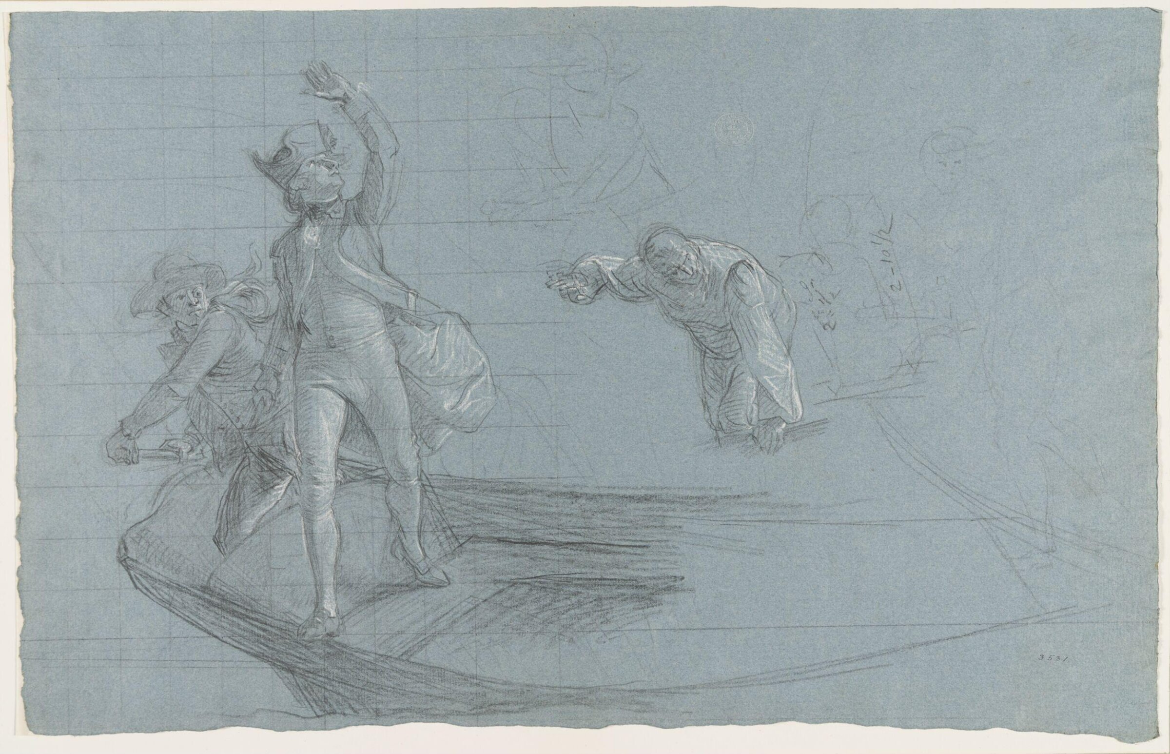 Studies of military scenes, Copley, ca. 1780