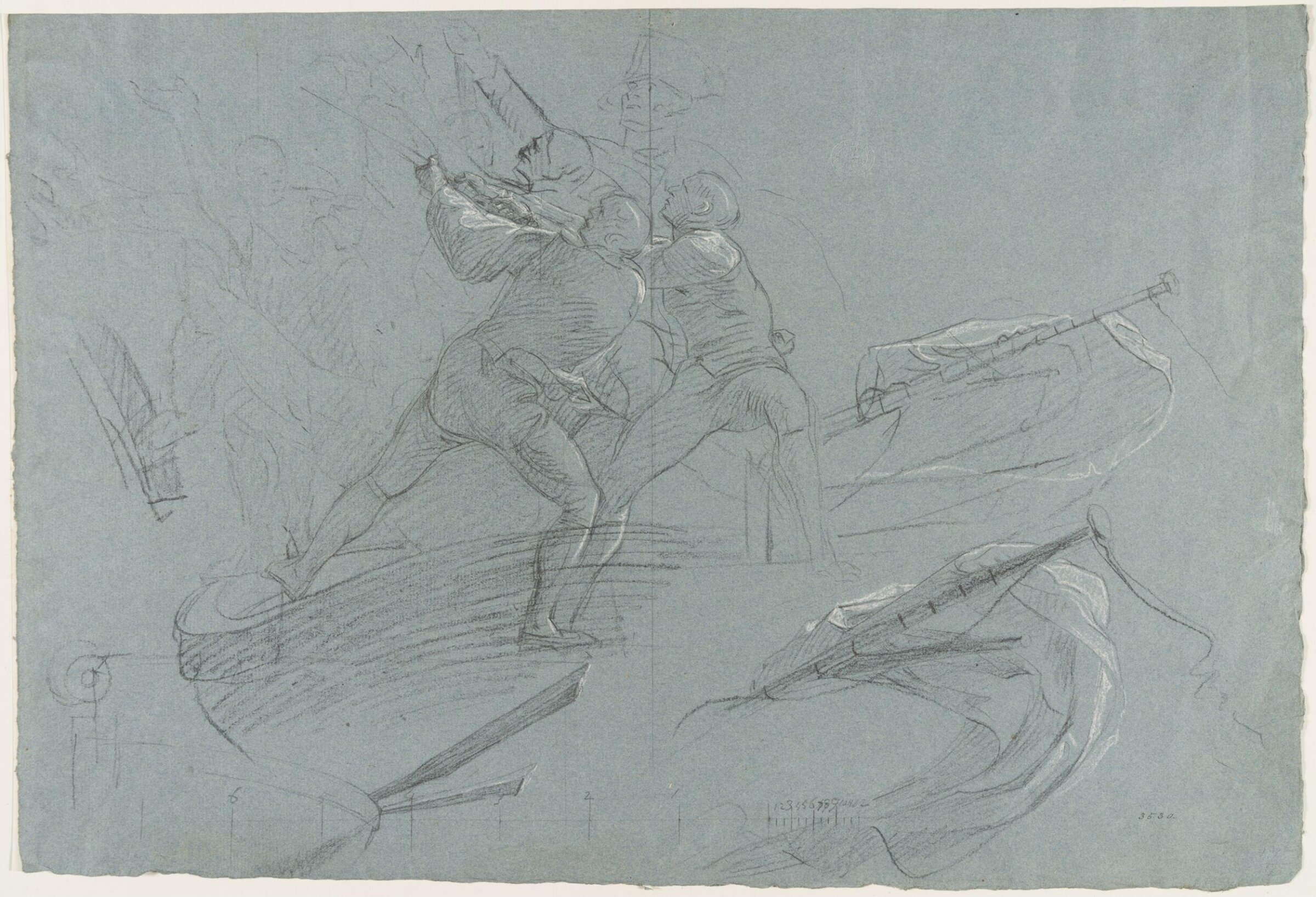 Studies of military scenes, Copley, ca. 1780