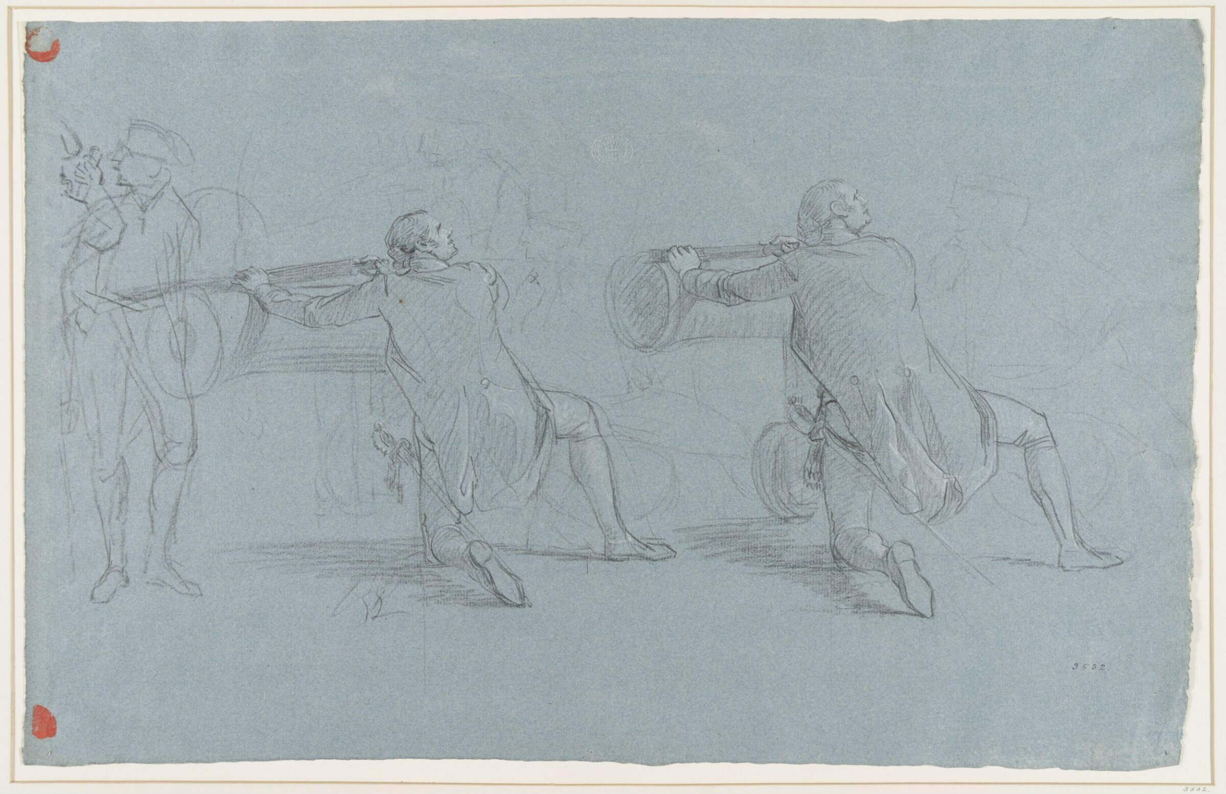 Studies of military scenes, Copley, ca. 1780