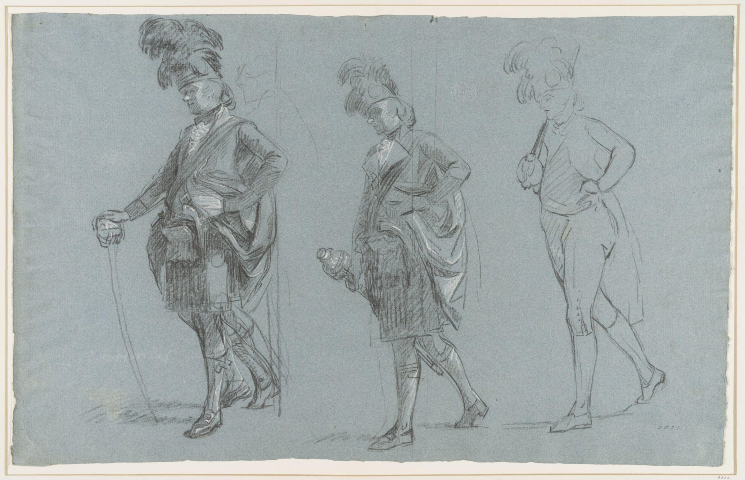 Studies of military scenes, Copley, ca. 1780