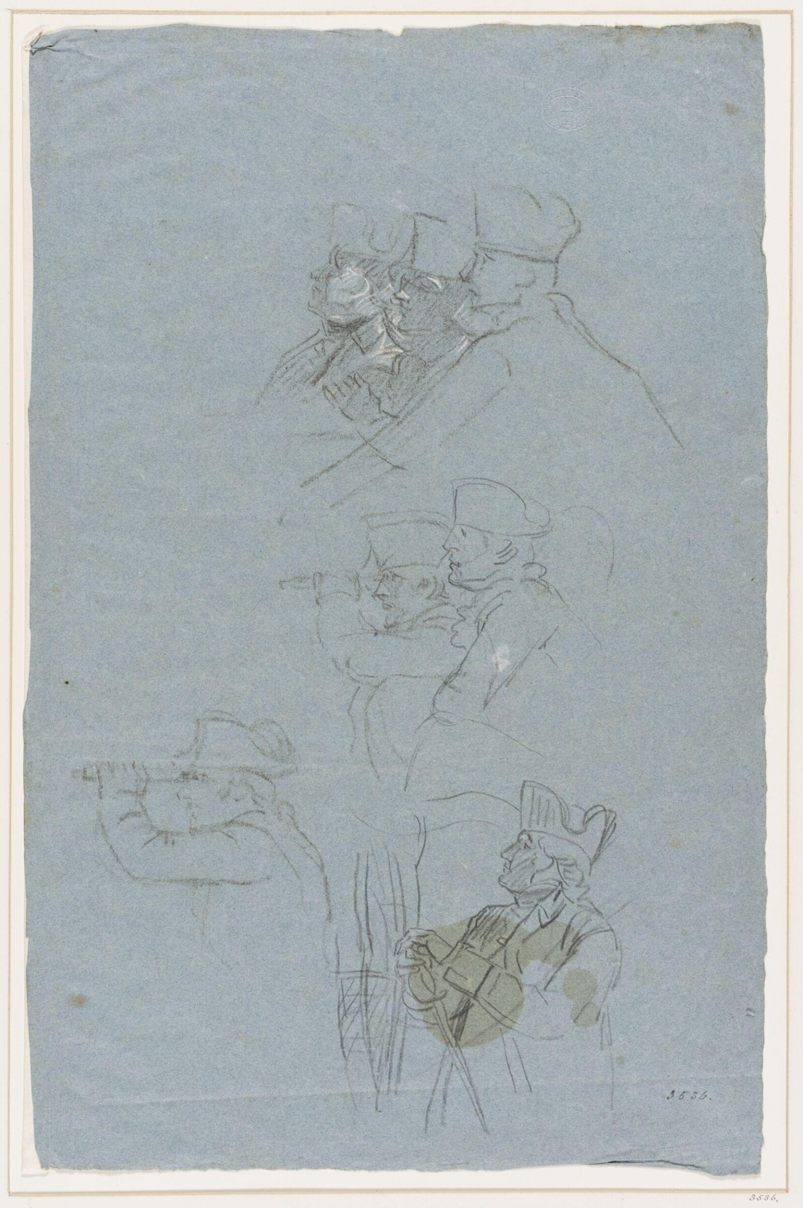 Studies of military scenes, Copley, ca. 1780