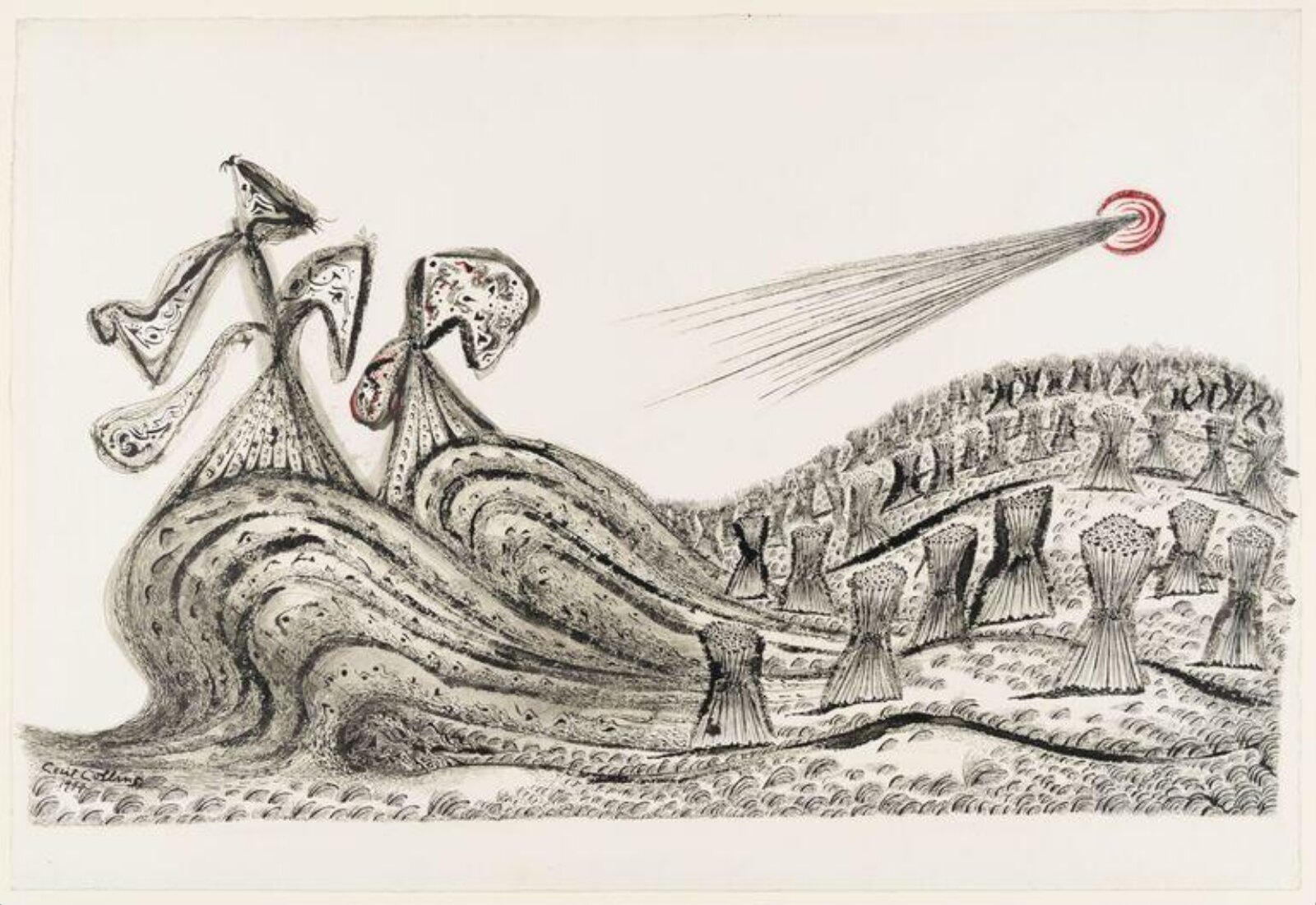 The Field of Corn, Cecil Collins, 1944