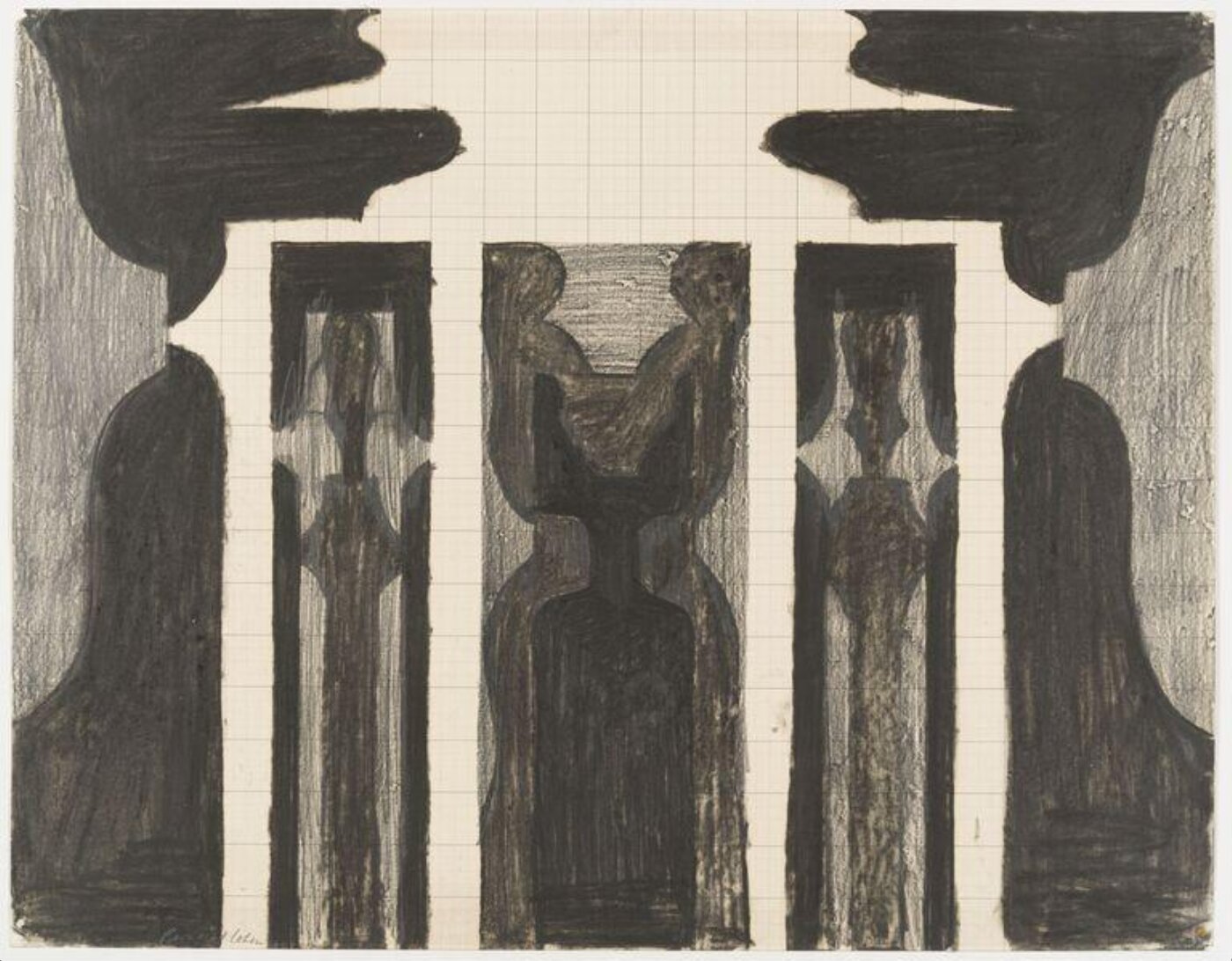 Bernard Cohen, Study for a painting