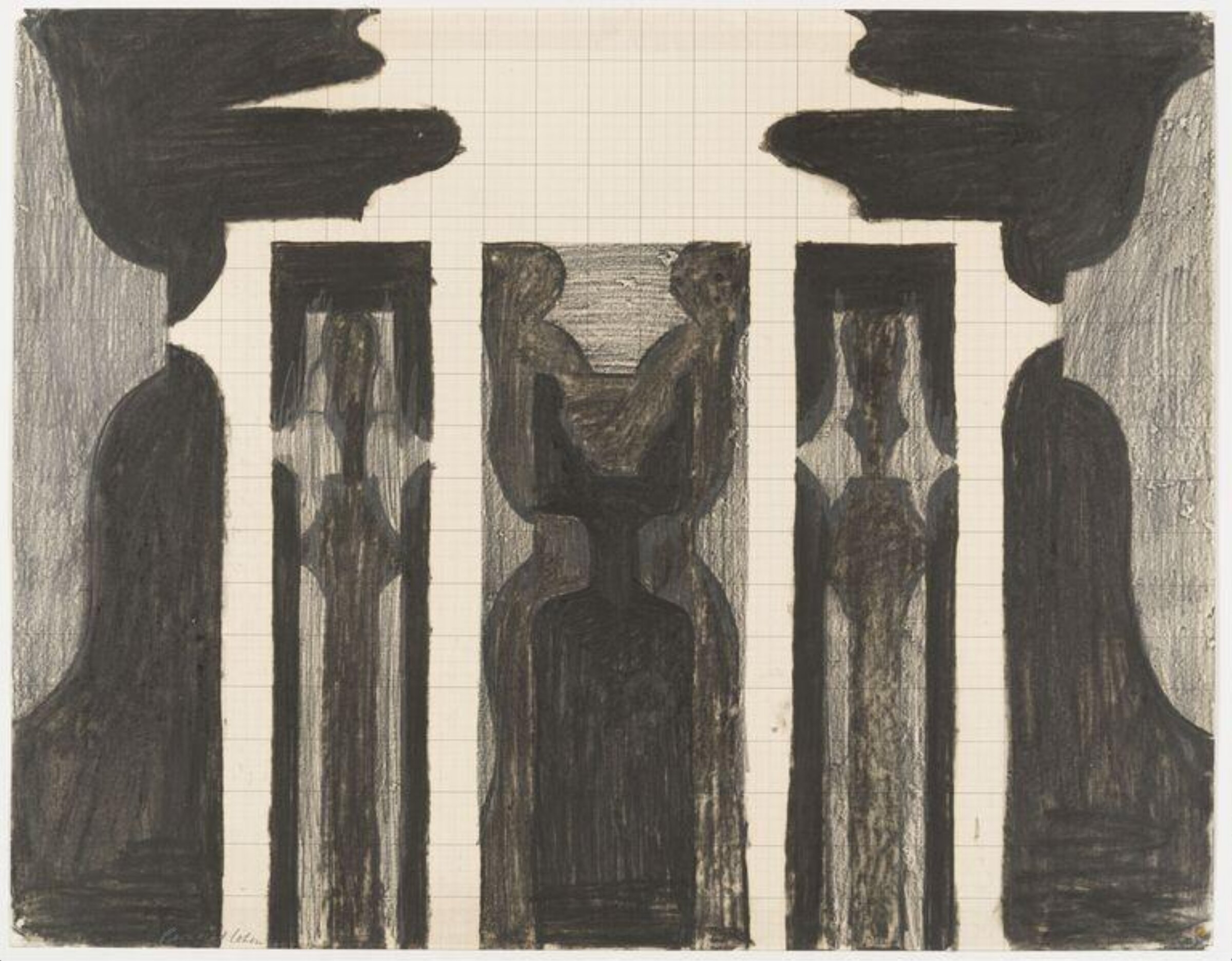 Study for a painting, Bernard Cohen, 1961