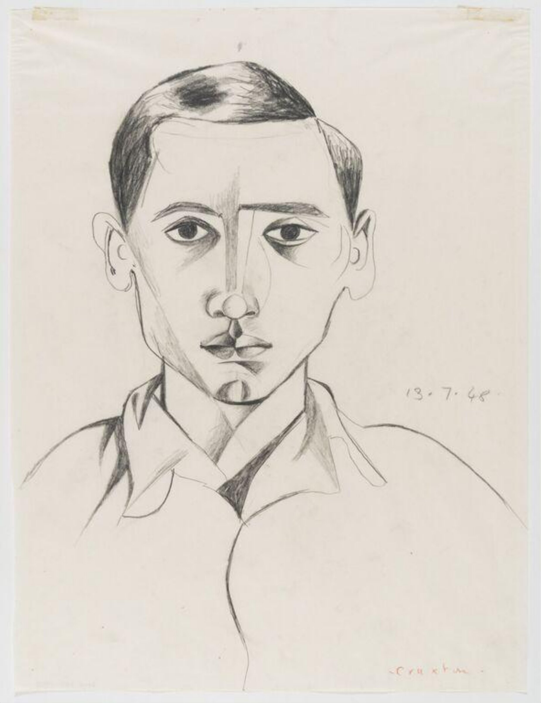 Head of a young man, John Craxton, 13.7.1948